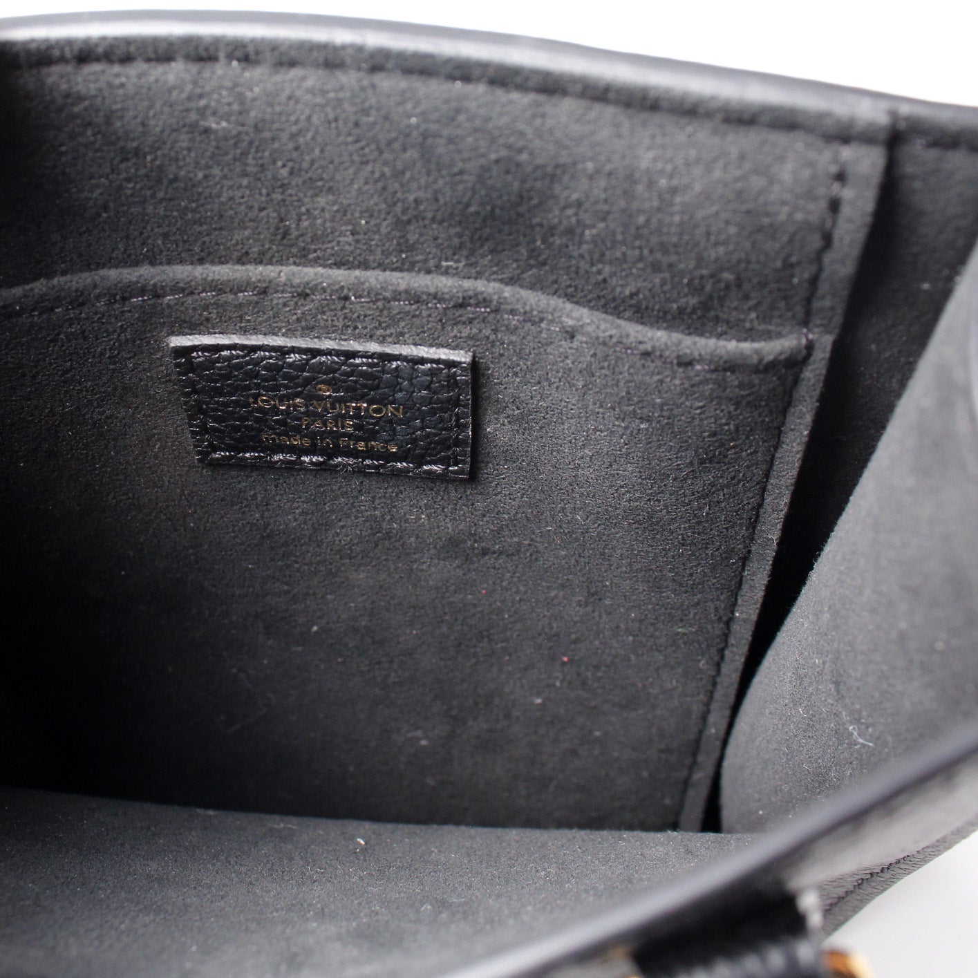 Petit Sac Plat Bag - Luxury Monogram Empreinte Leather Black