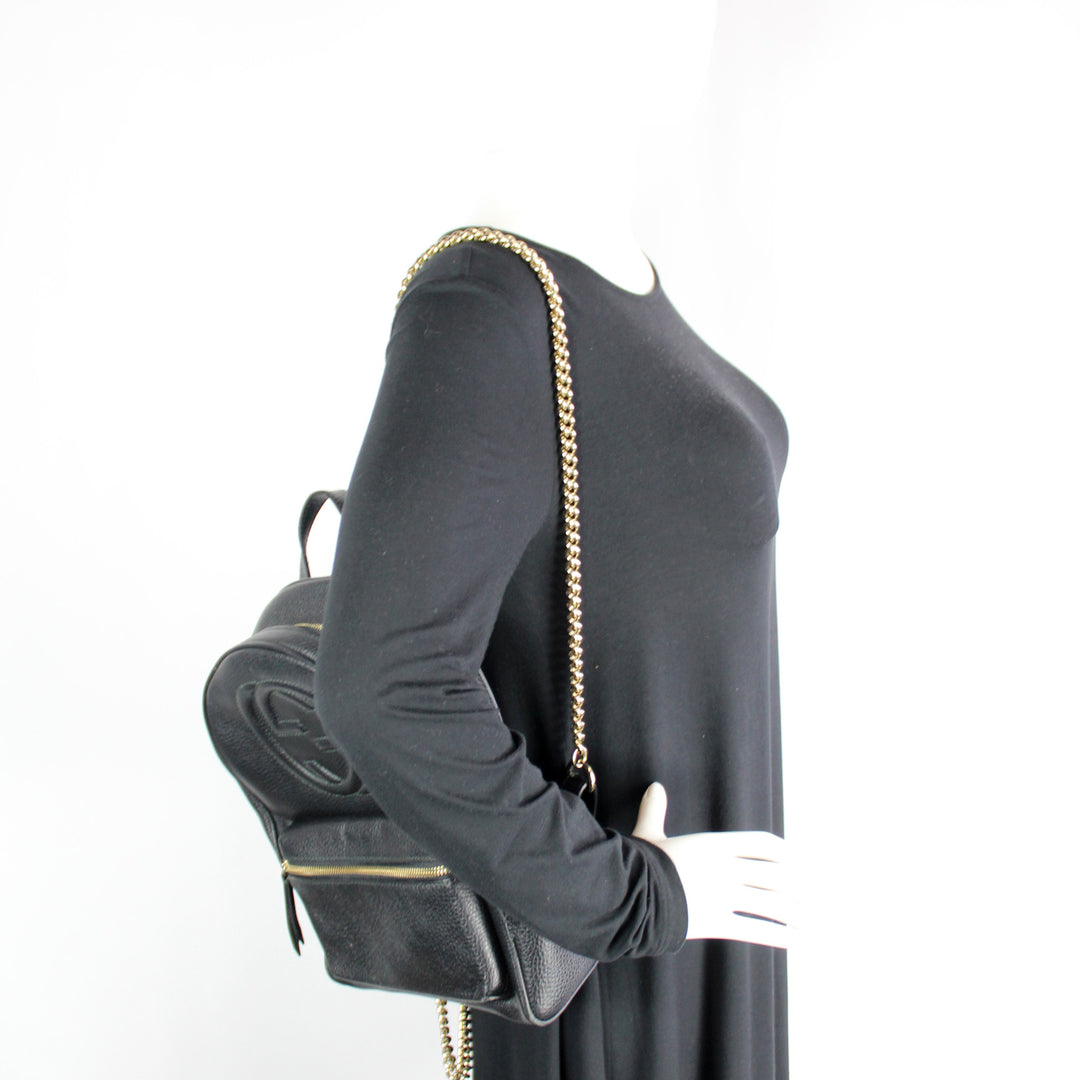 gucci soho mini backpack 431570 Soho Leather Backpack