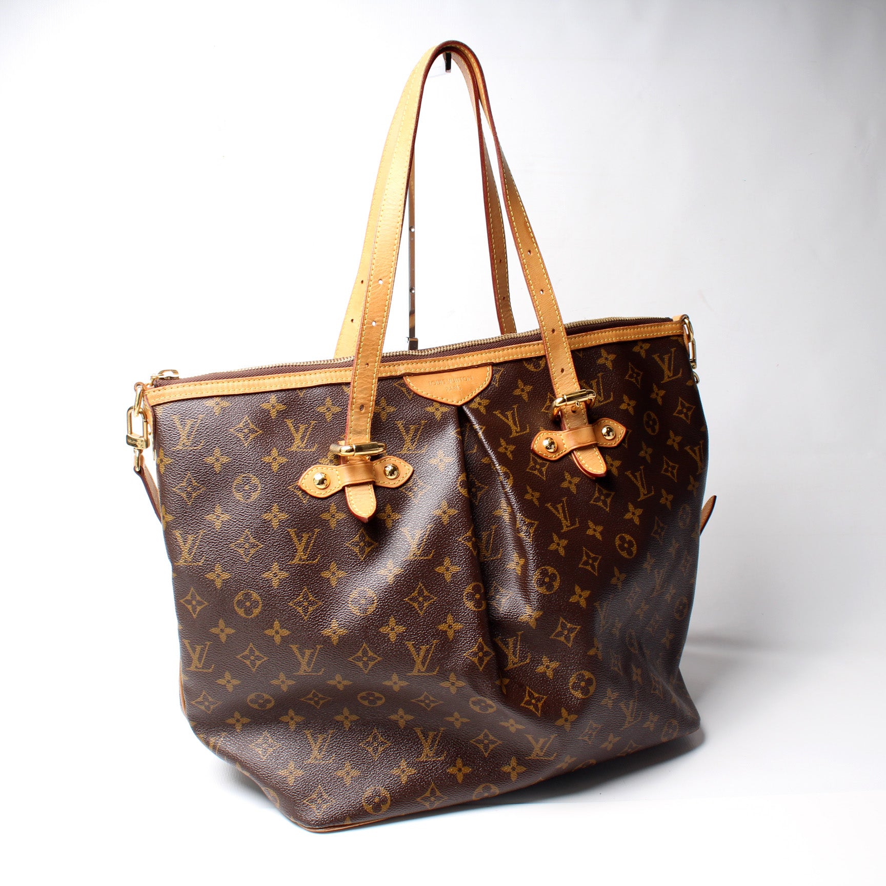 Louis Vuitton, Bags, Auth Louis Vuitton Palermo Gm Shoulder Bag  Adjustable Straps