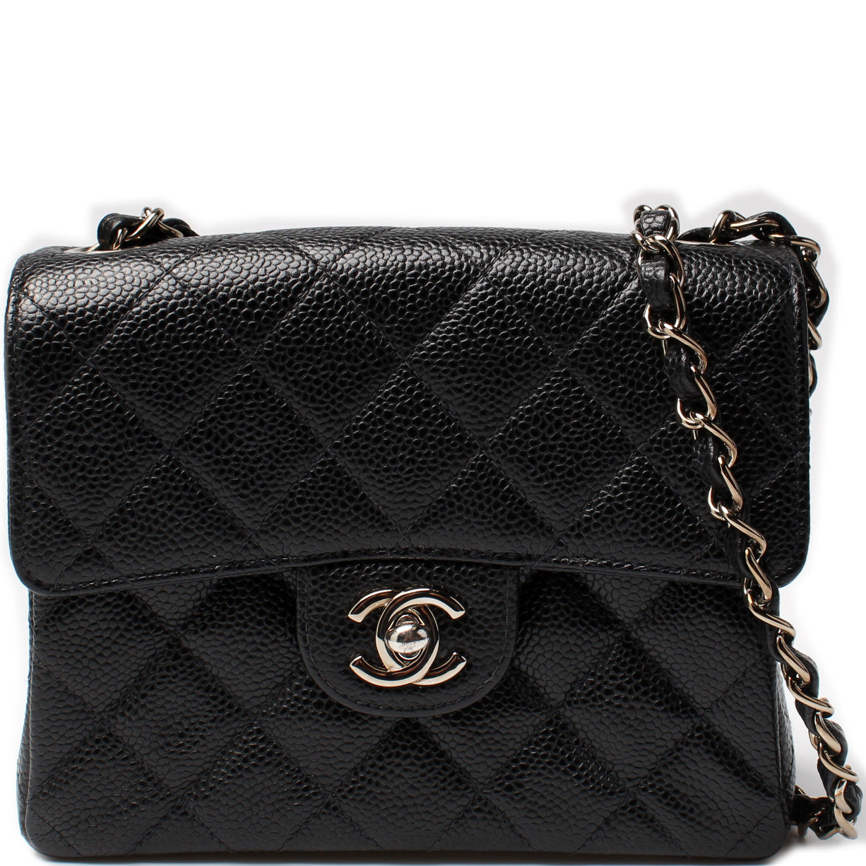 Classic Flap Mini Square Caviar – Keeks Designer Handbags