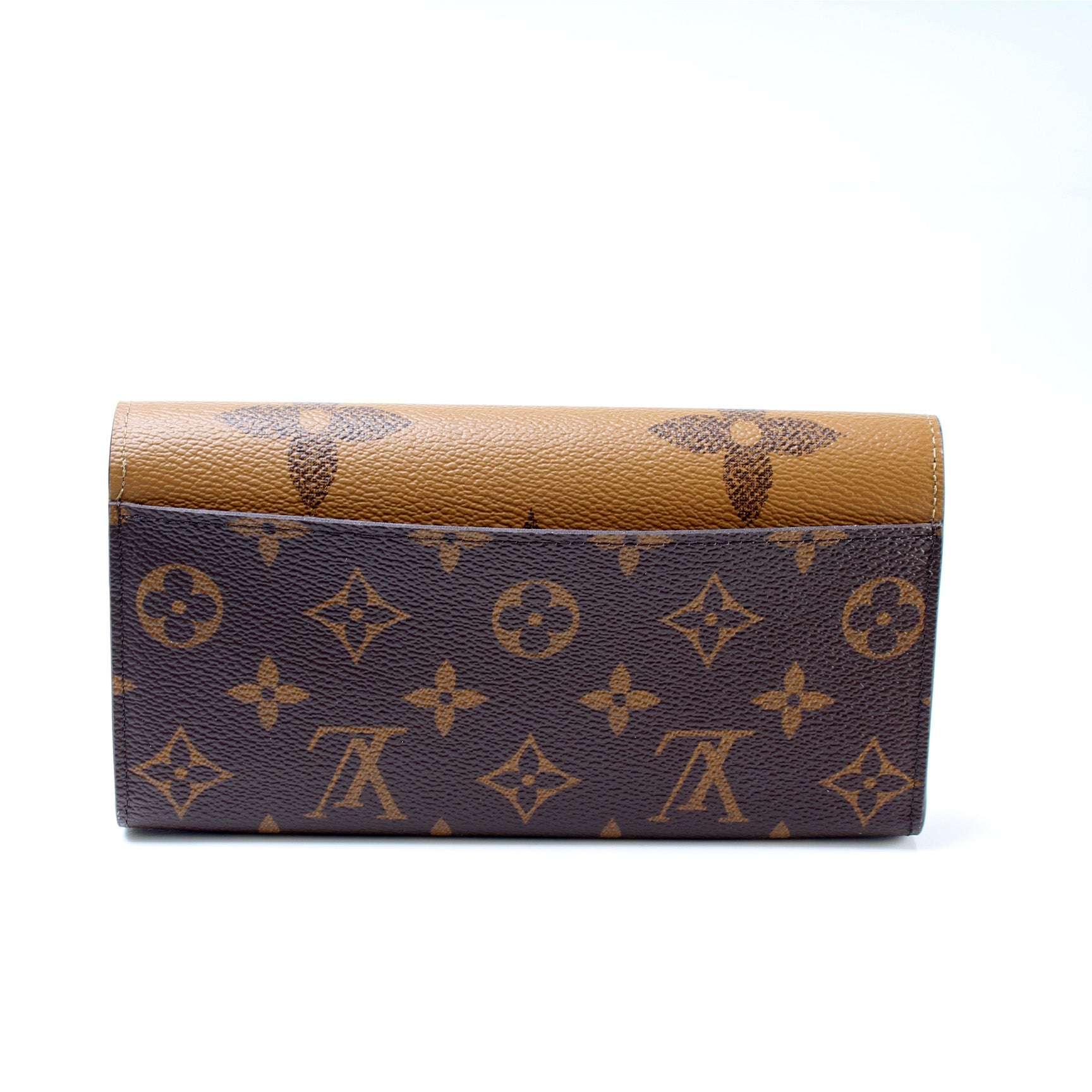 Louis Vuitton Sarah Wallet Long Wallet Monogram Leather Reverse