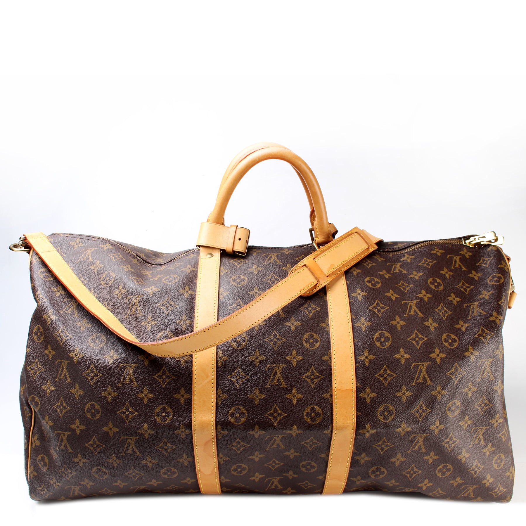 Keepall 60 Monogram Canvas Bandouliere (Authentic Pre-Owned)