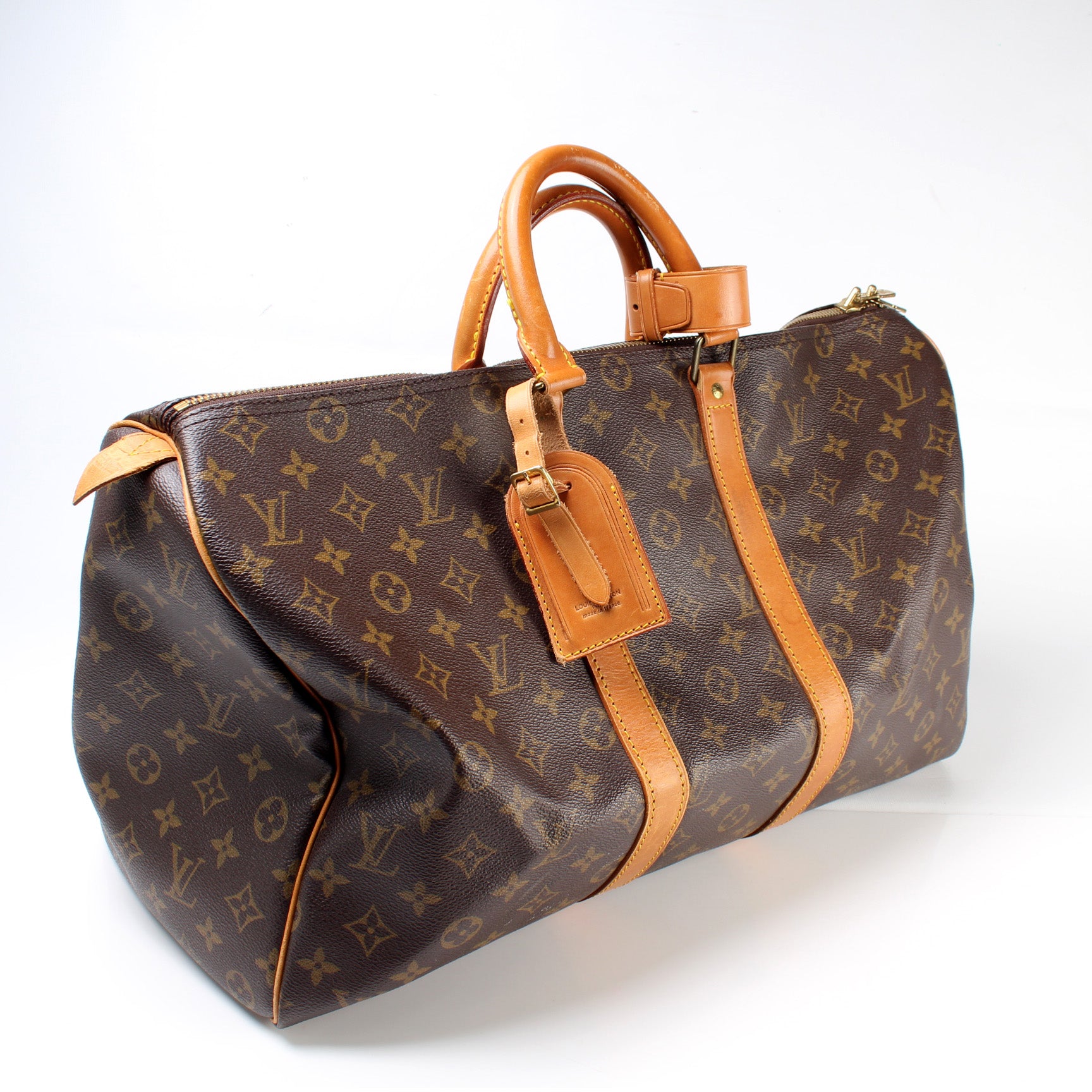 Louis Vuitton Vintage - Monogram Keepall 45 Bag - Brown - Monogram Leather  Handbag - Luxury High Quality - Avvenice