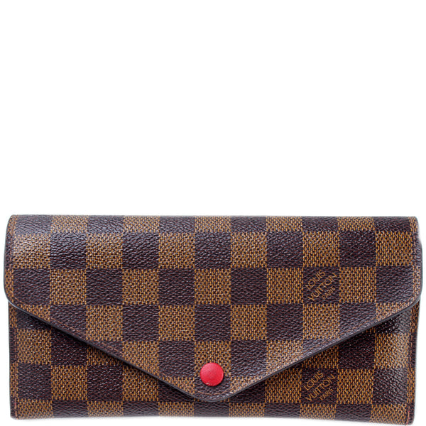 Louis Vuitton Damier Ebene Josephine Wallet Fuchsia