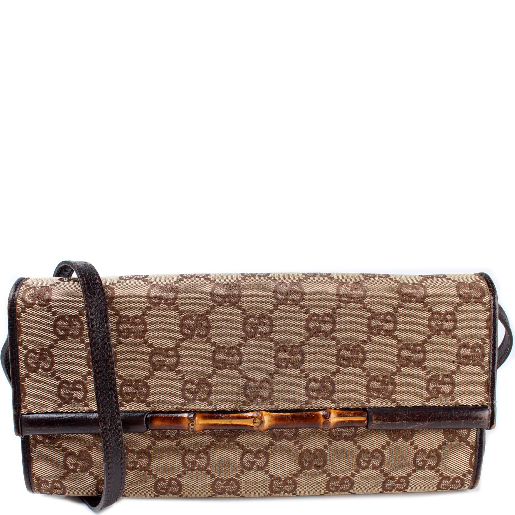 Gucci Authenticated Bamboo Clutch Bag