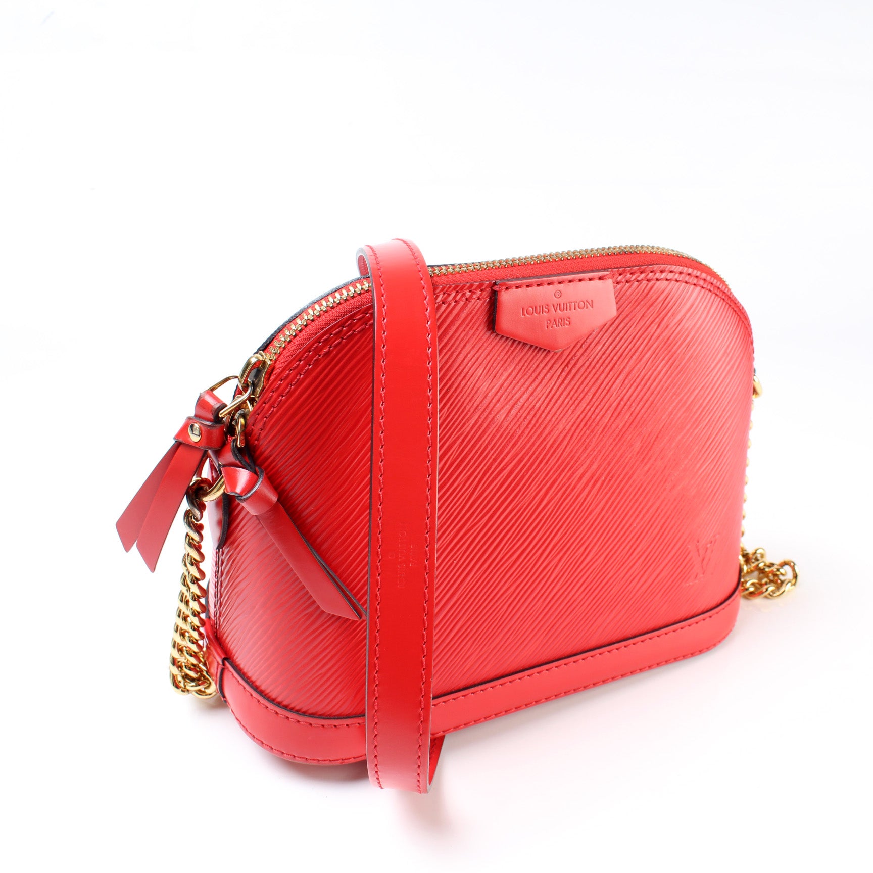 Louis Vuitton Coquelicot Epi Leather Marly MM Bag - Yoogi's Closet