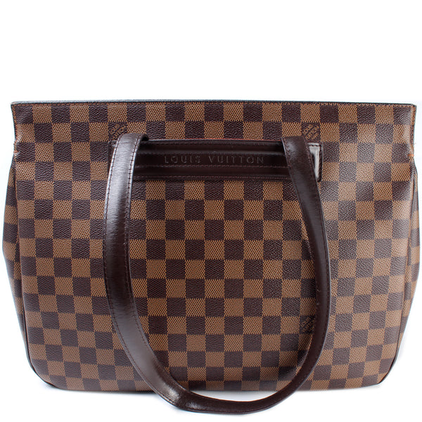 Louis Vuitton Parioli PM Damier Ebene Canvas Tote on SALE