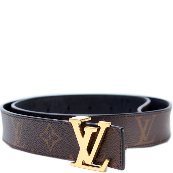 Louis Vuitton LV Initiales 30mm Reversible Belt Red + Calf Leather. Size 80 cm