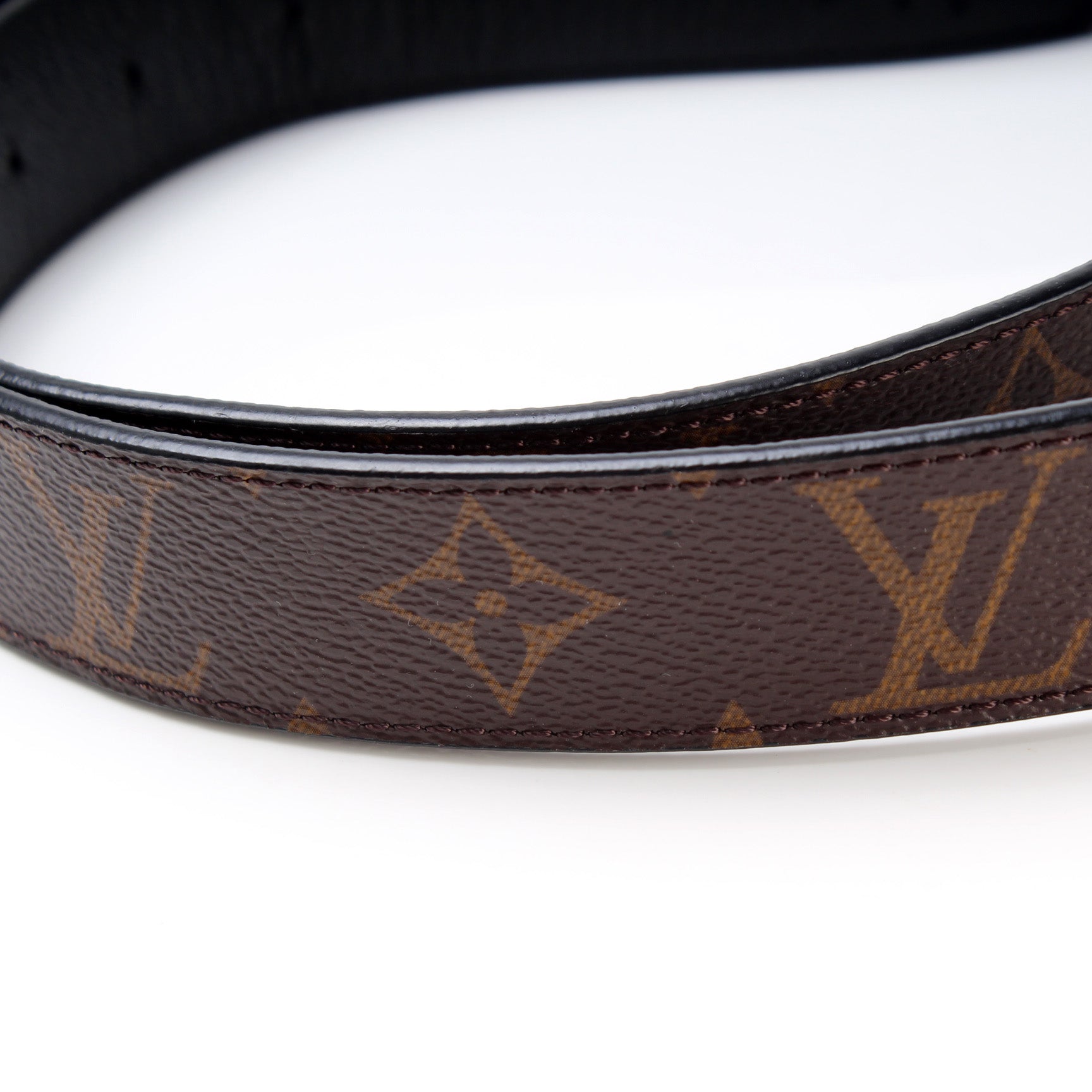 Initiales leather belt Louis Vuitton Black size 80 cm in Leather - 35466094