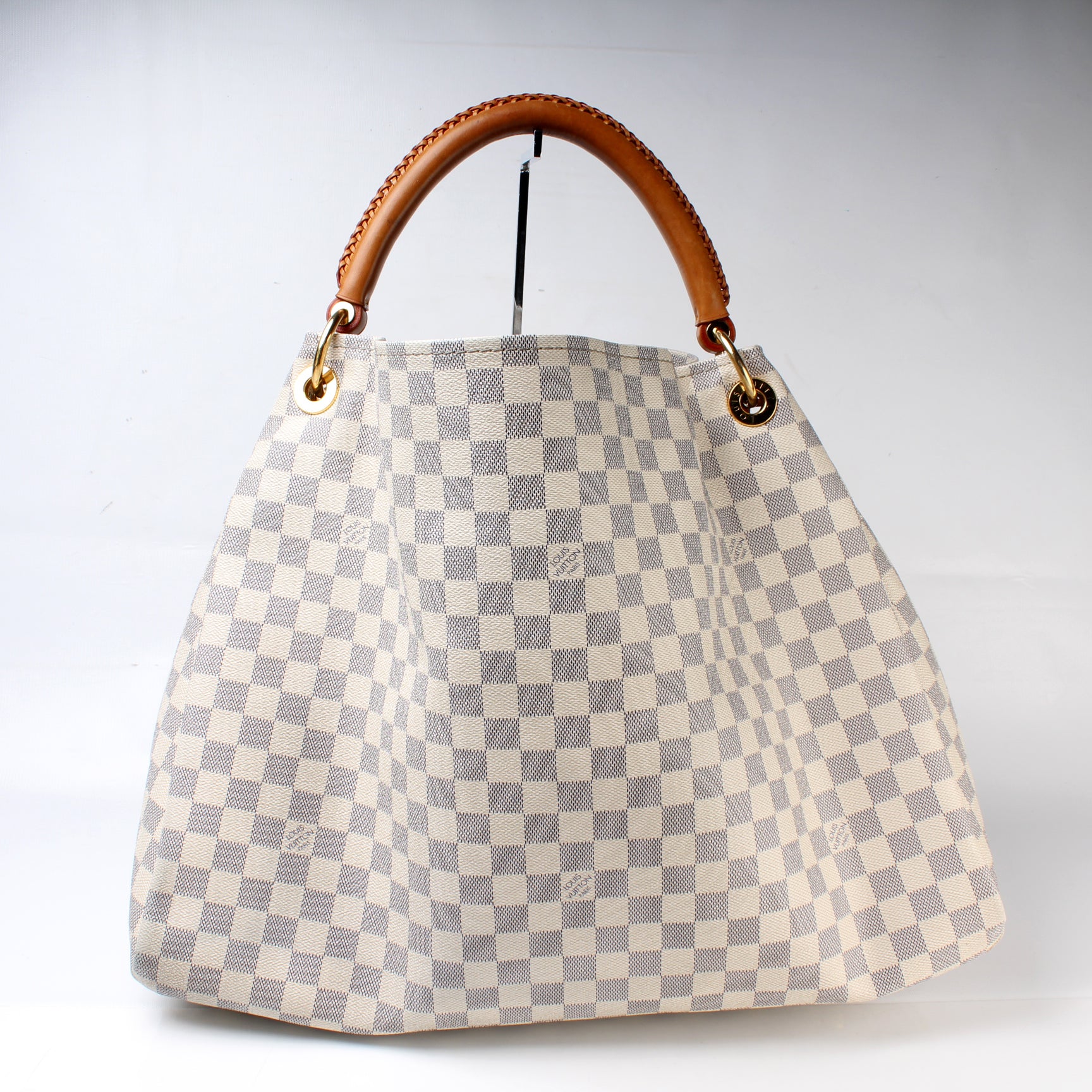 Louis Vuitton Artsy GM Damier Azur Shoulder Bag White