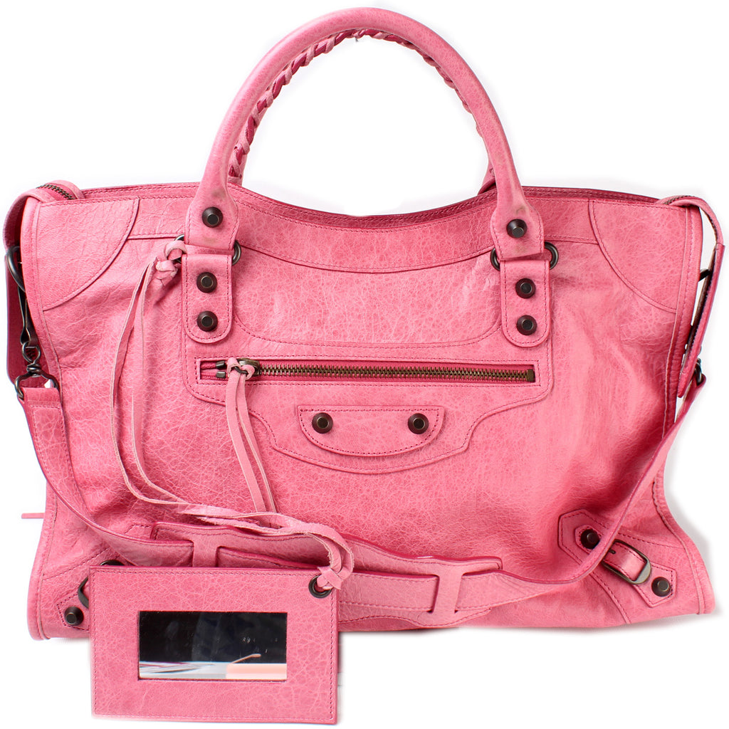 希少色　BALENCIAGA The City 2way 115748 Bag BALENCIAGA City 2way Handbag Shoulder Bag Leather Blue navy 115748