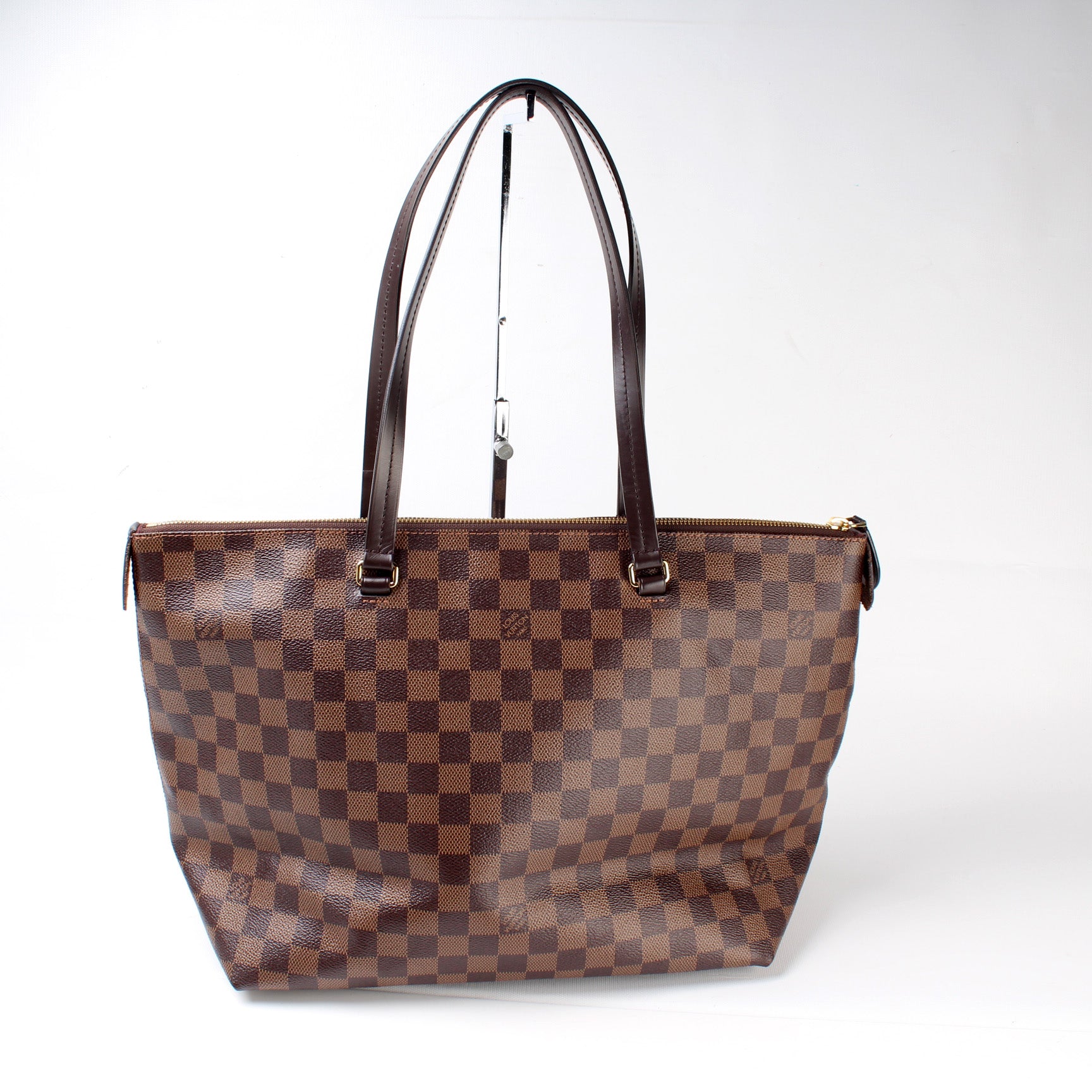 Preowned LOUIS VUITTON Iena MM Tote Bag Damier Ebene canvas