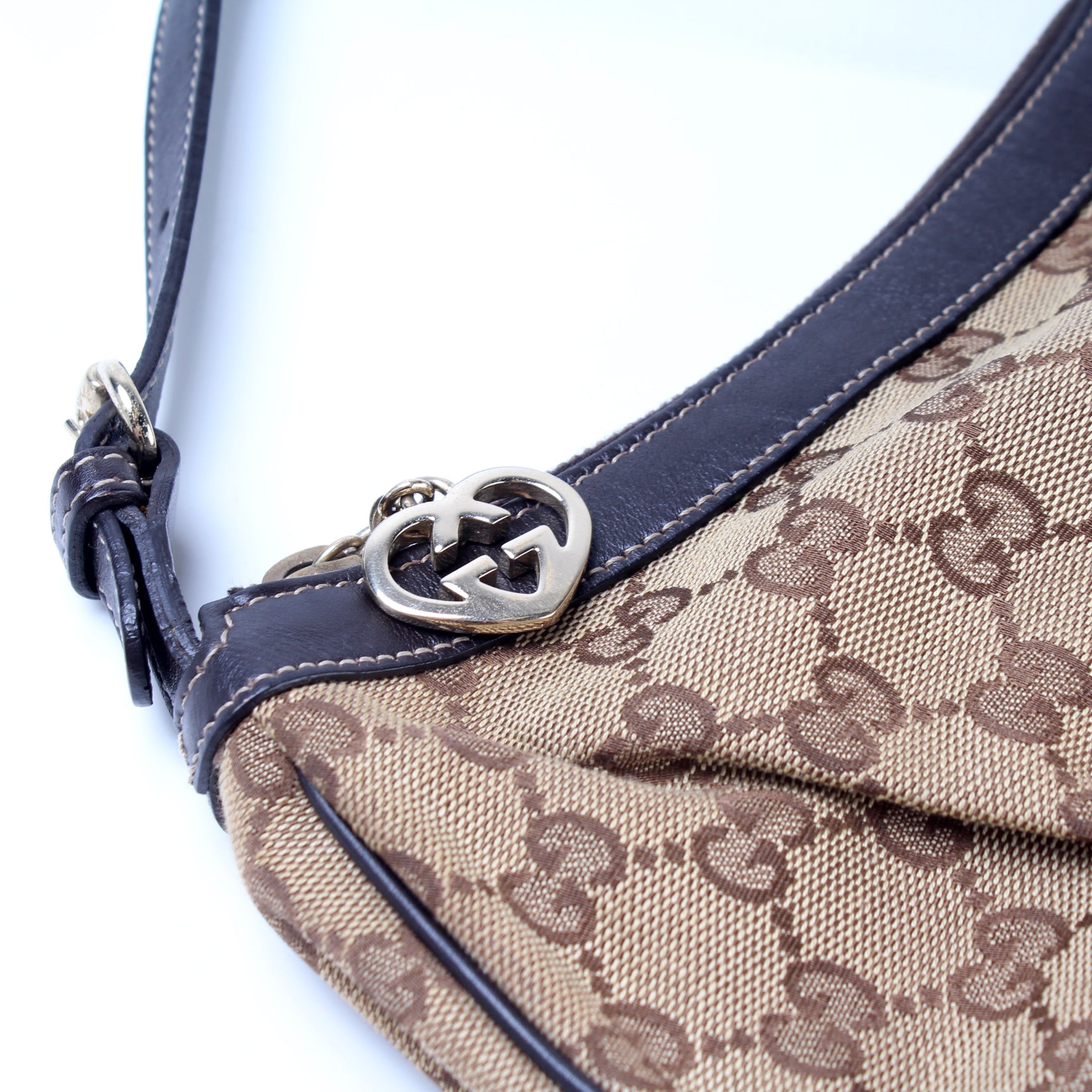 245938 Lovely Heart Charm Pochette – Keeks Designer Handbags