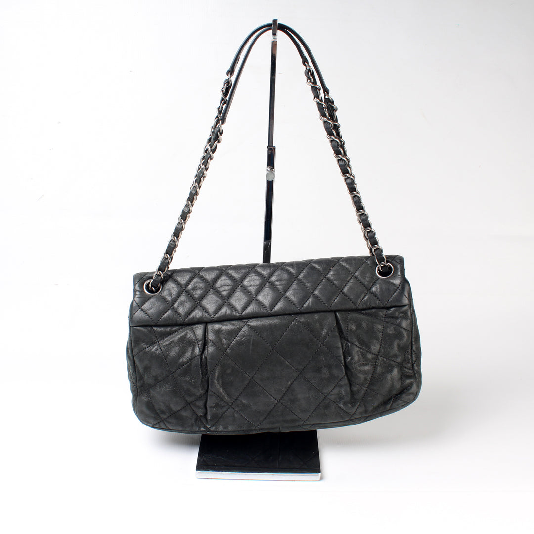 Coco Pleats Flap Bag Iridescent Calfskin Large