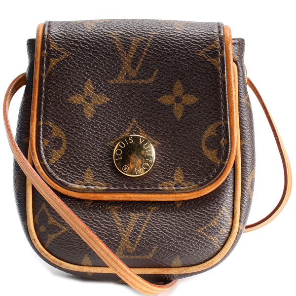 Louis Vuitton Cancun Canvas Clutch Bag (pre-owned) in Brown