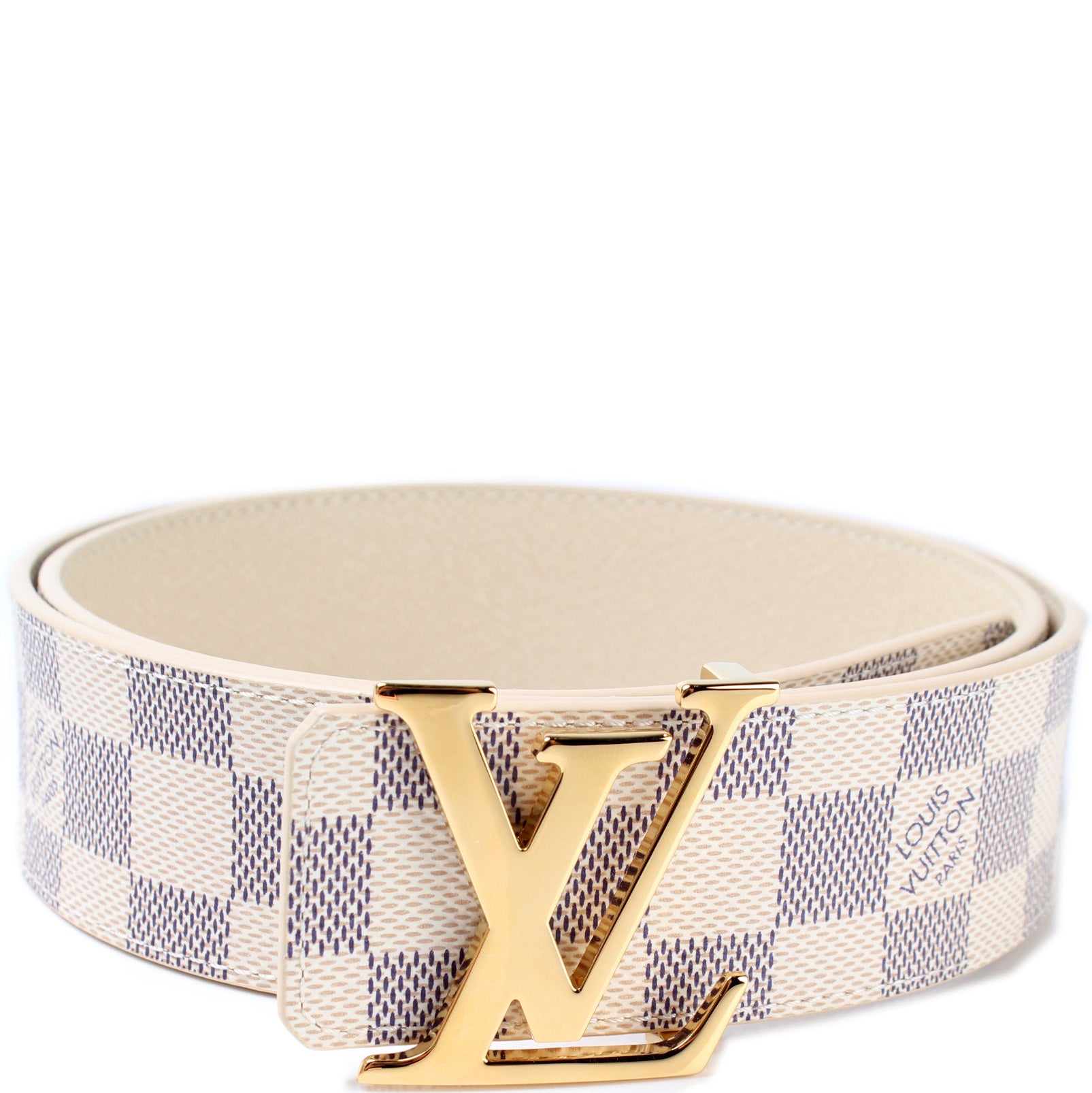 Louis Vuitton Damier Azur Logo Belt 85/34