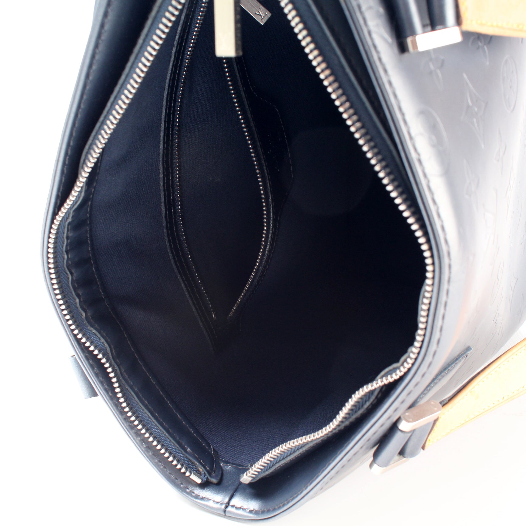 Stockton Monogram Mat Leather Handbag – Poshbag Boutique