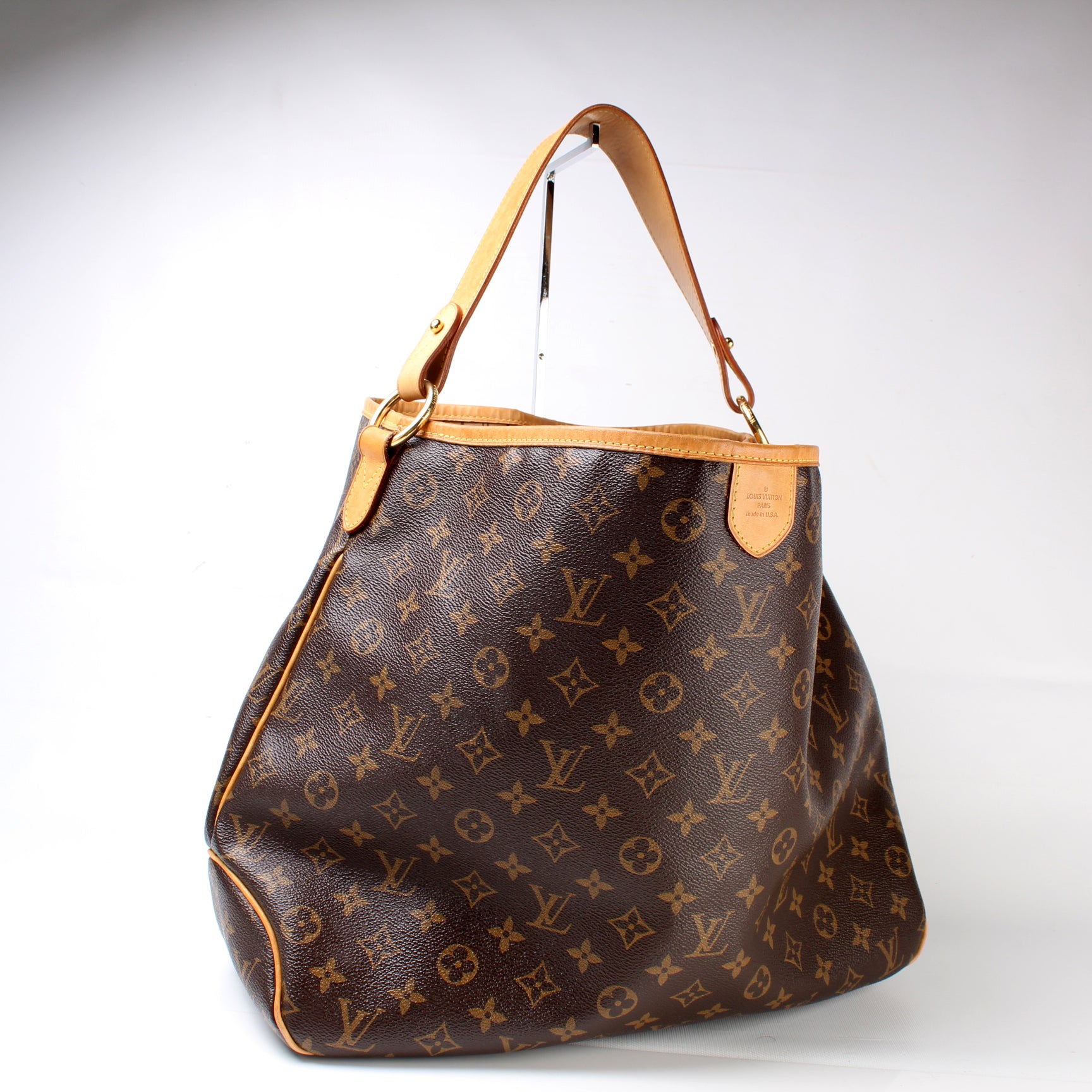 Louis Vuitton, Bags, Louis Vuitton Delightful Mm Monogram Canvas Tote Bag  Brown