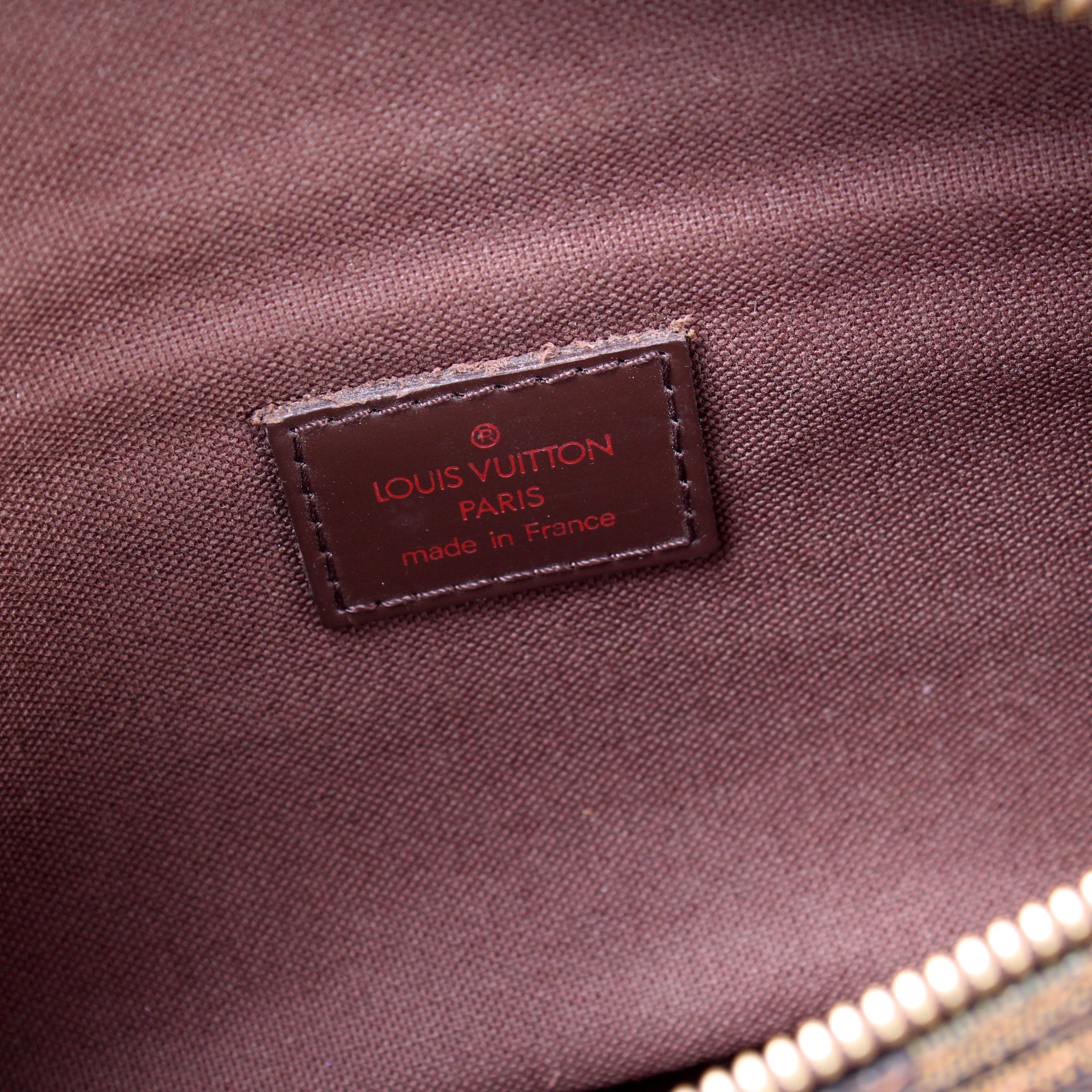 Louis Vuitton Damier Ebene Melville Belt Bag Gold Hardware. DC