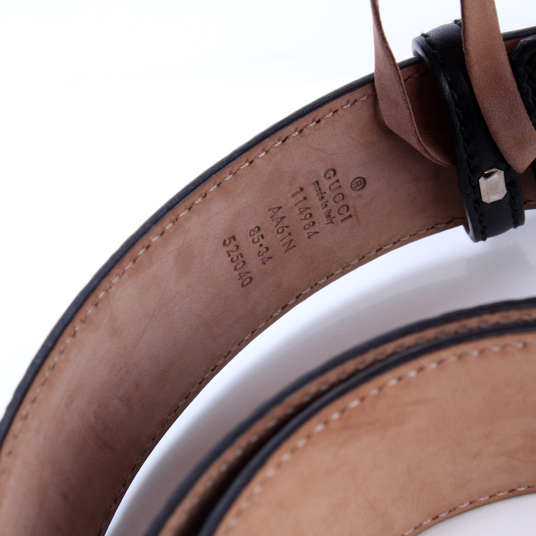 114984 Guccissima Leather Belt Size 85/34