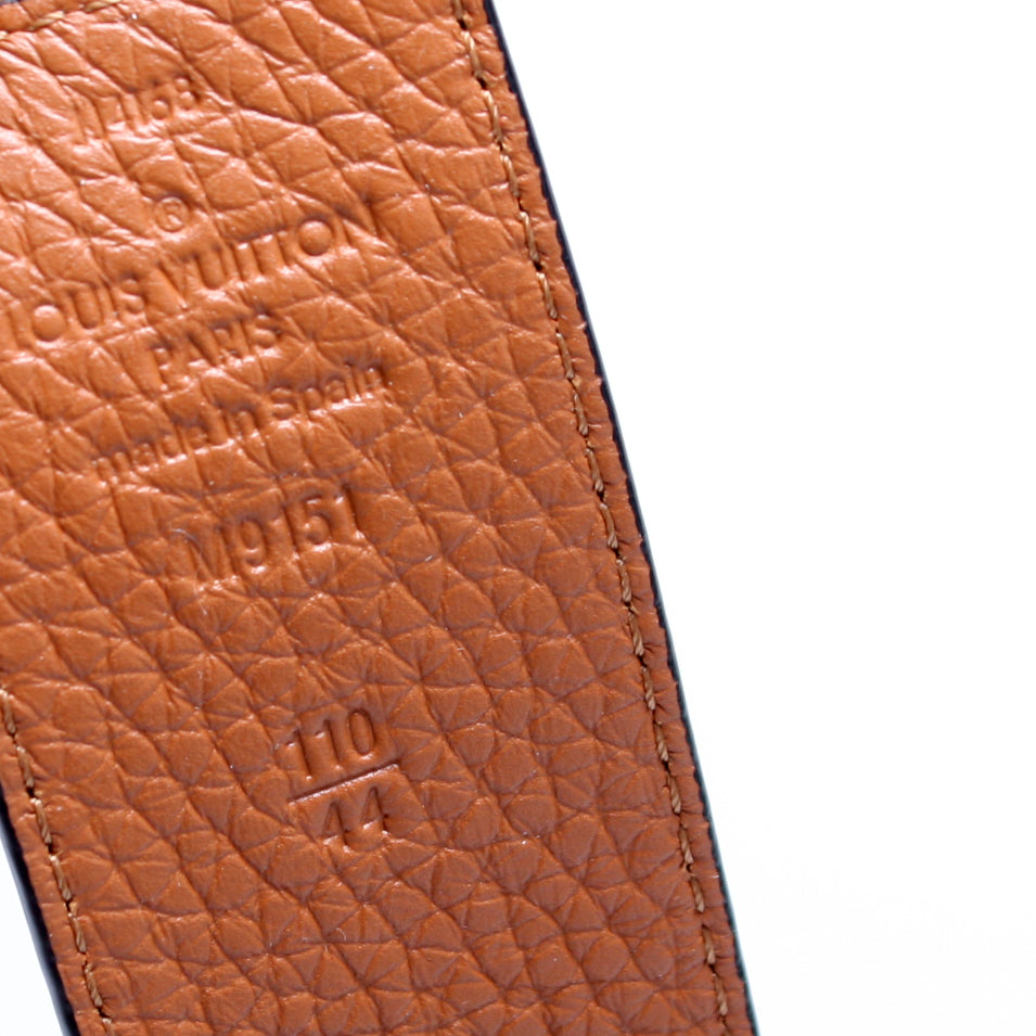 Louis Vuitton 110/44 Monogram Illusion Leather 40MM Initials Reversible Belt  34l at 1stDibs