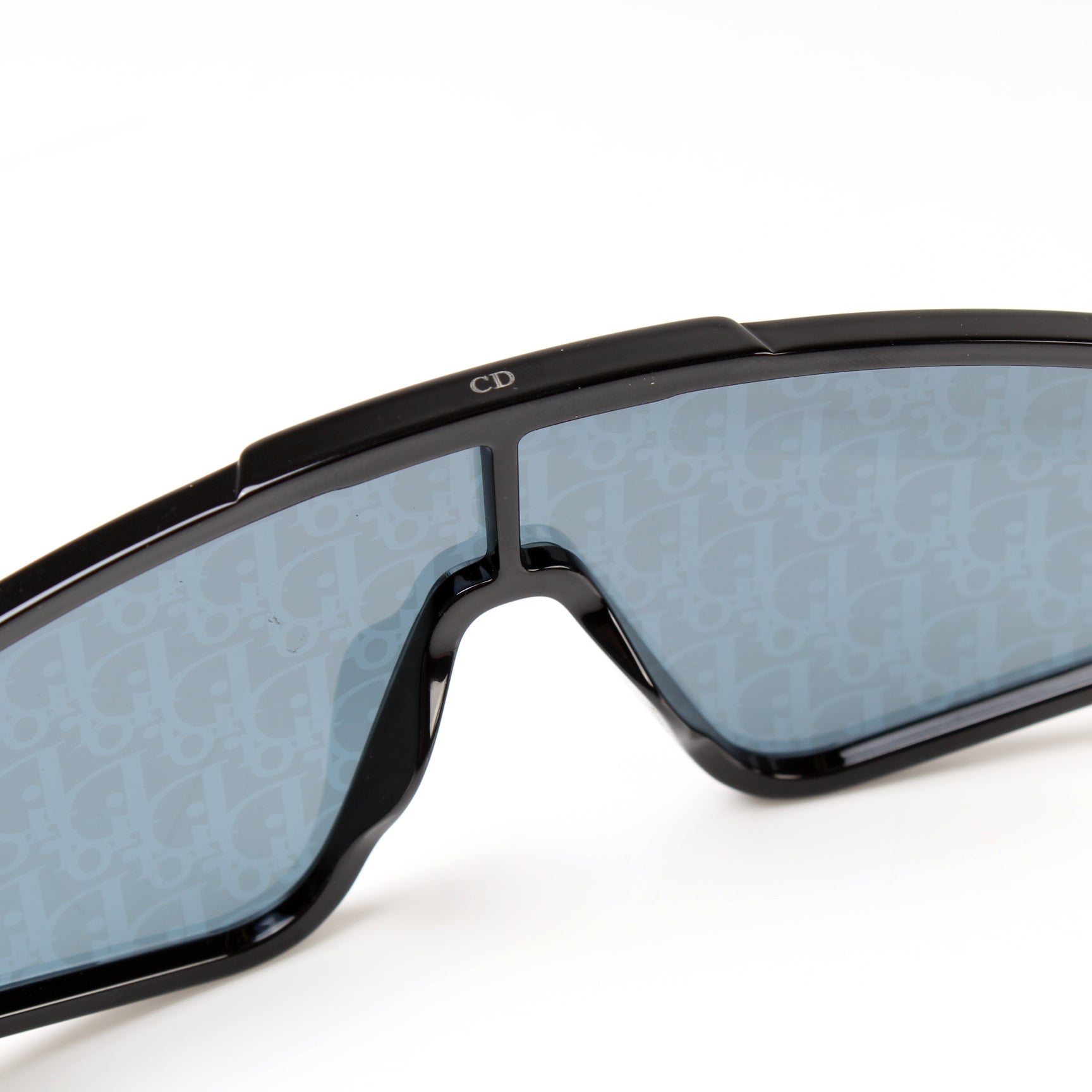 Black DiorXtrem MU monogram mask acetate sunglasses