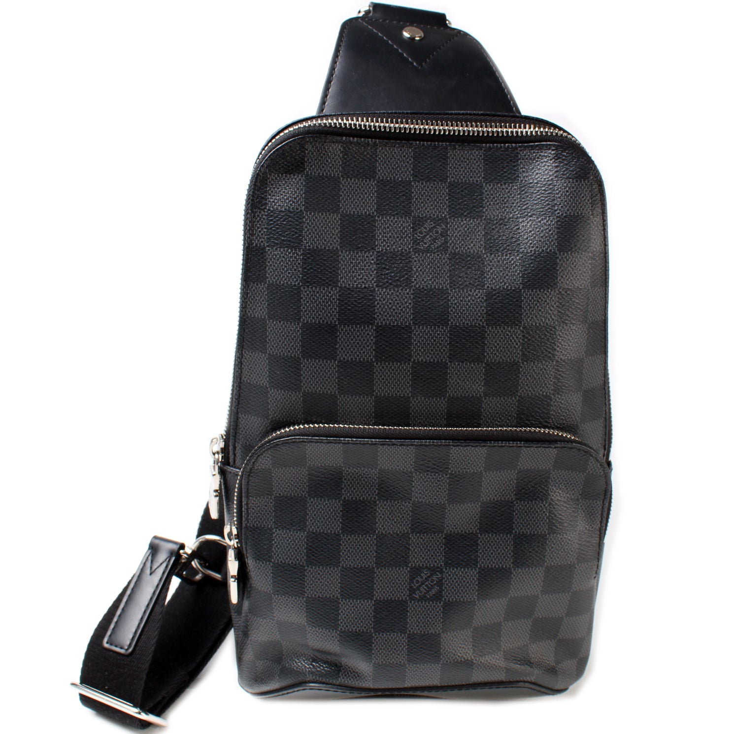 Louis Vuitton Avenue Sling Damier Graphite Backpack Bag Black