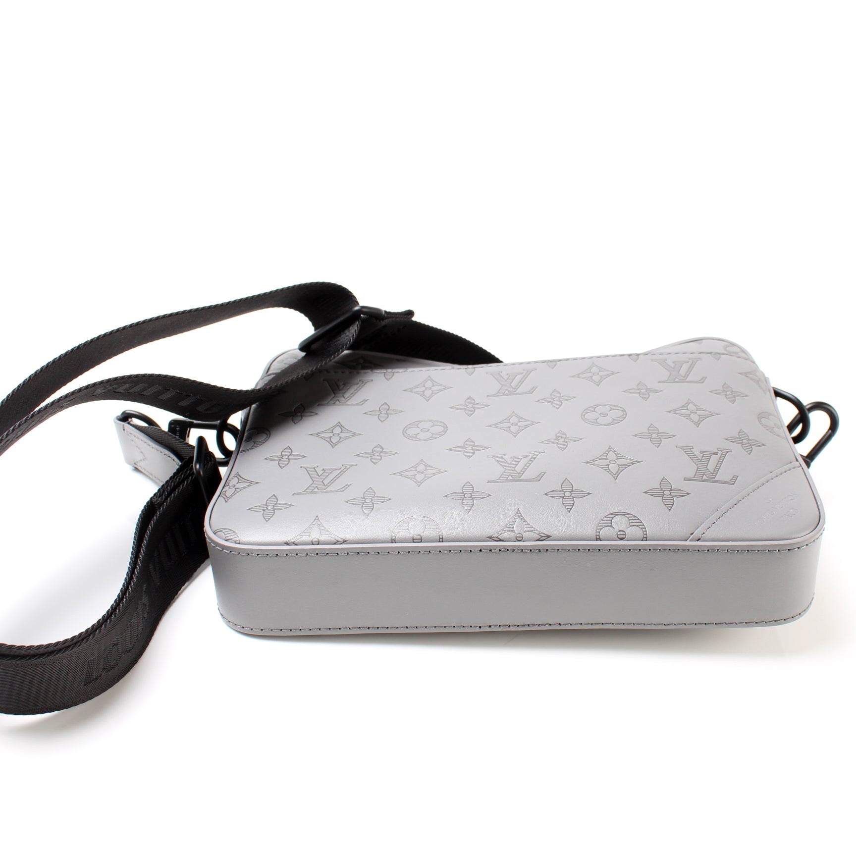Duo Messenger Monogram Shadow Leather – Keeks Designer Handbags