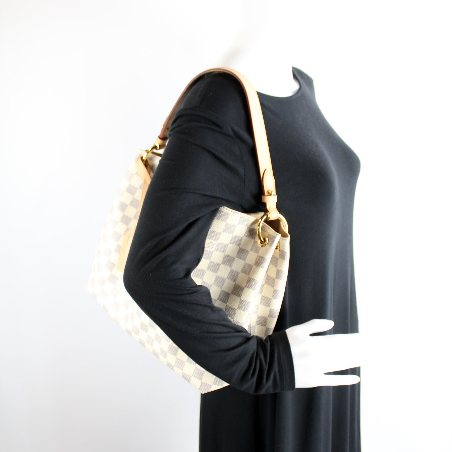 Louis Vuitton Graceful PM Damier Azur Shoulder Bag