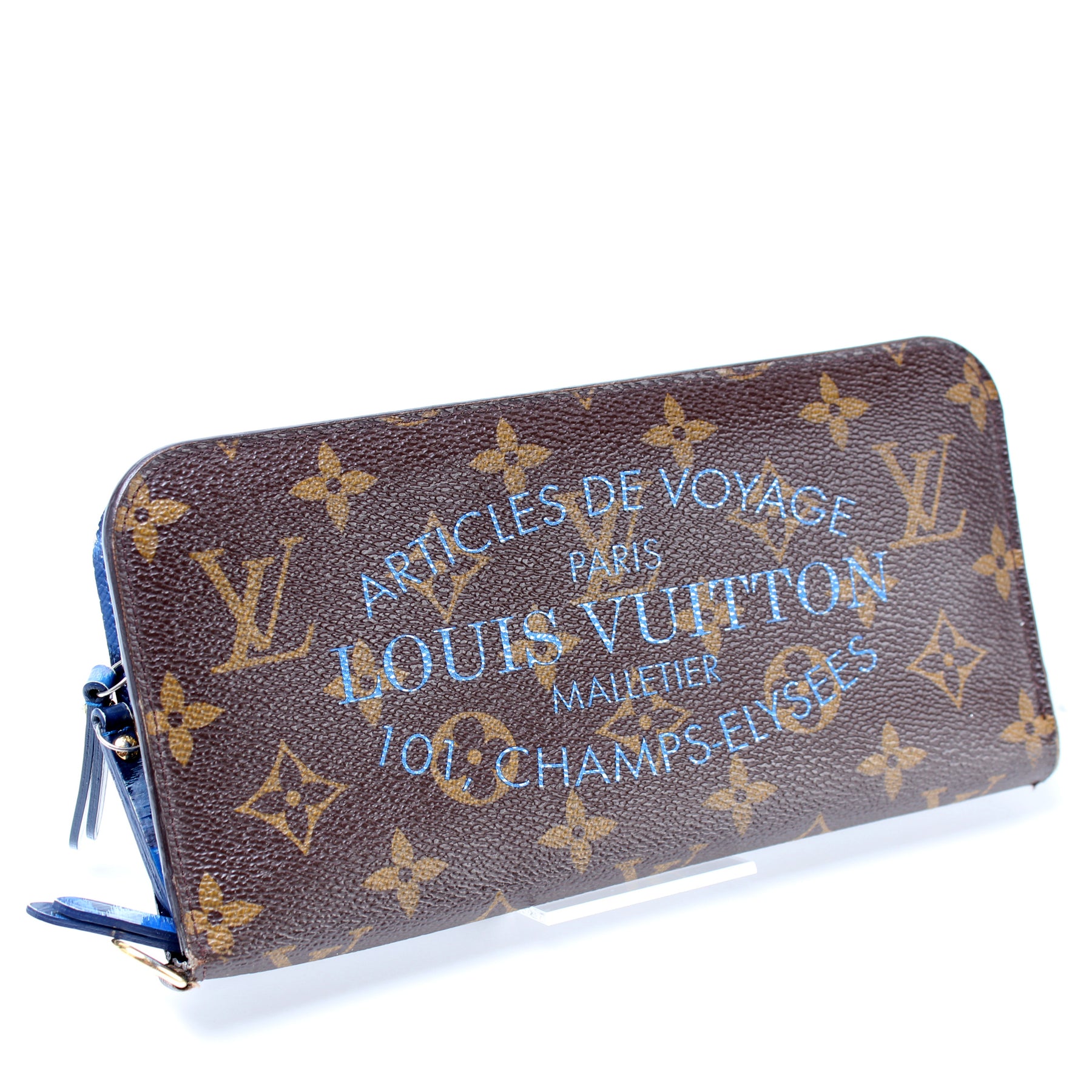Louis Vuitton Ikat Insolite Wallet, Monogram with Blue, Preowned in
