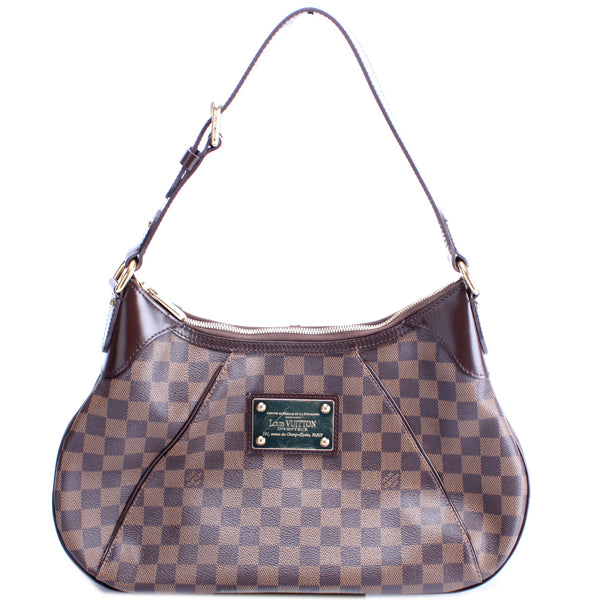 Louis Vuitton - Authenticated Thames Handbag - Cloth Brown for Women, Very Good Condition