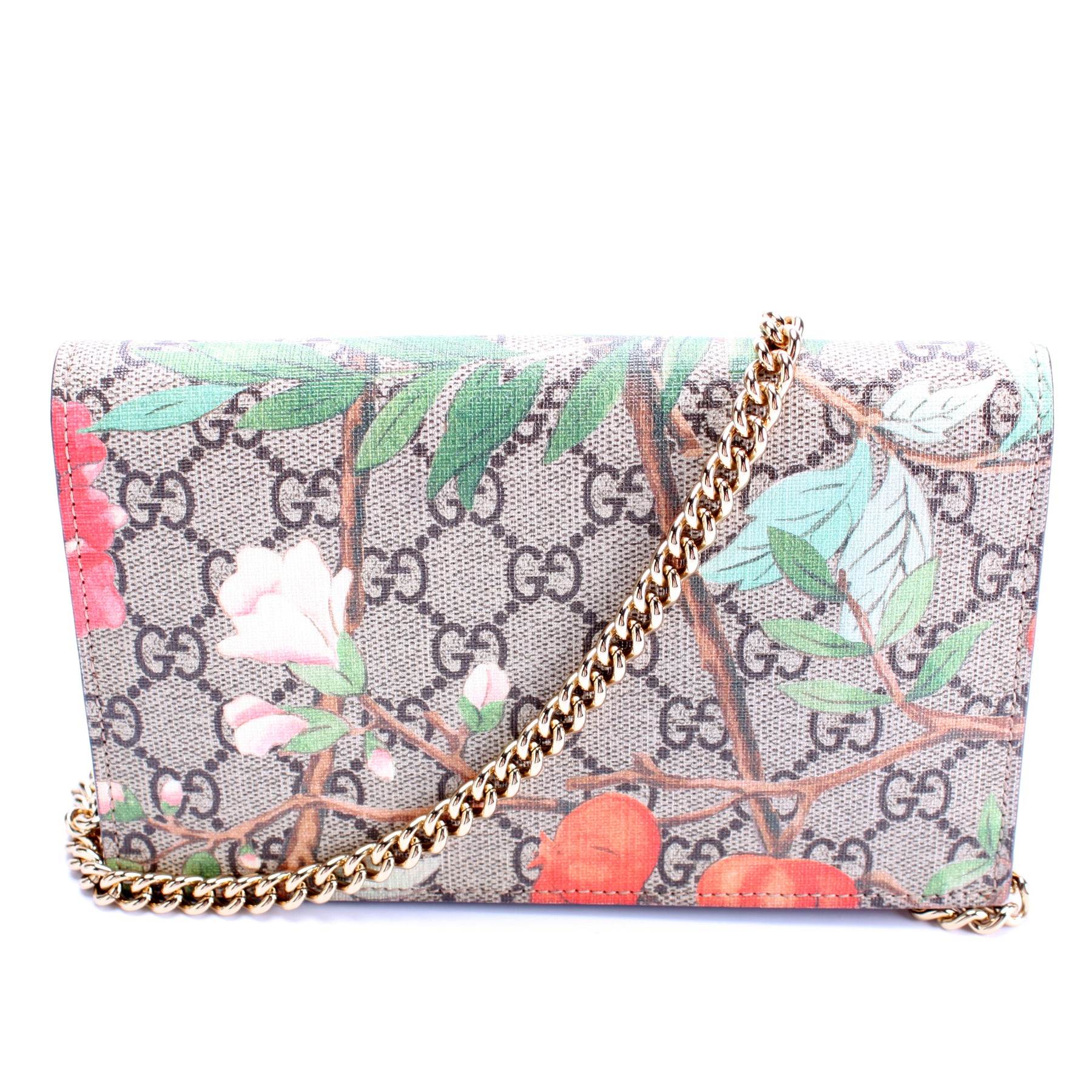 Gucci GG Supreme Tian Wallet On Chain Bag, Gucci Handbags