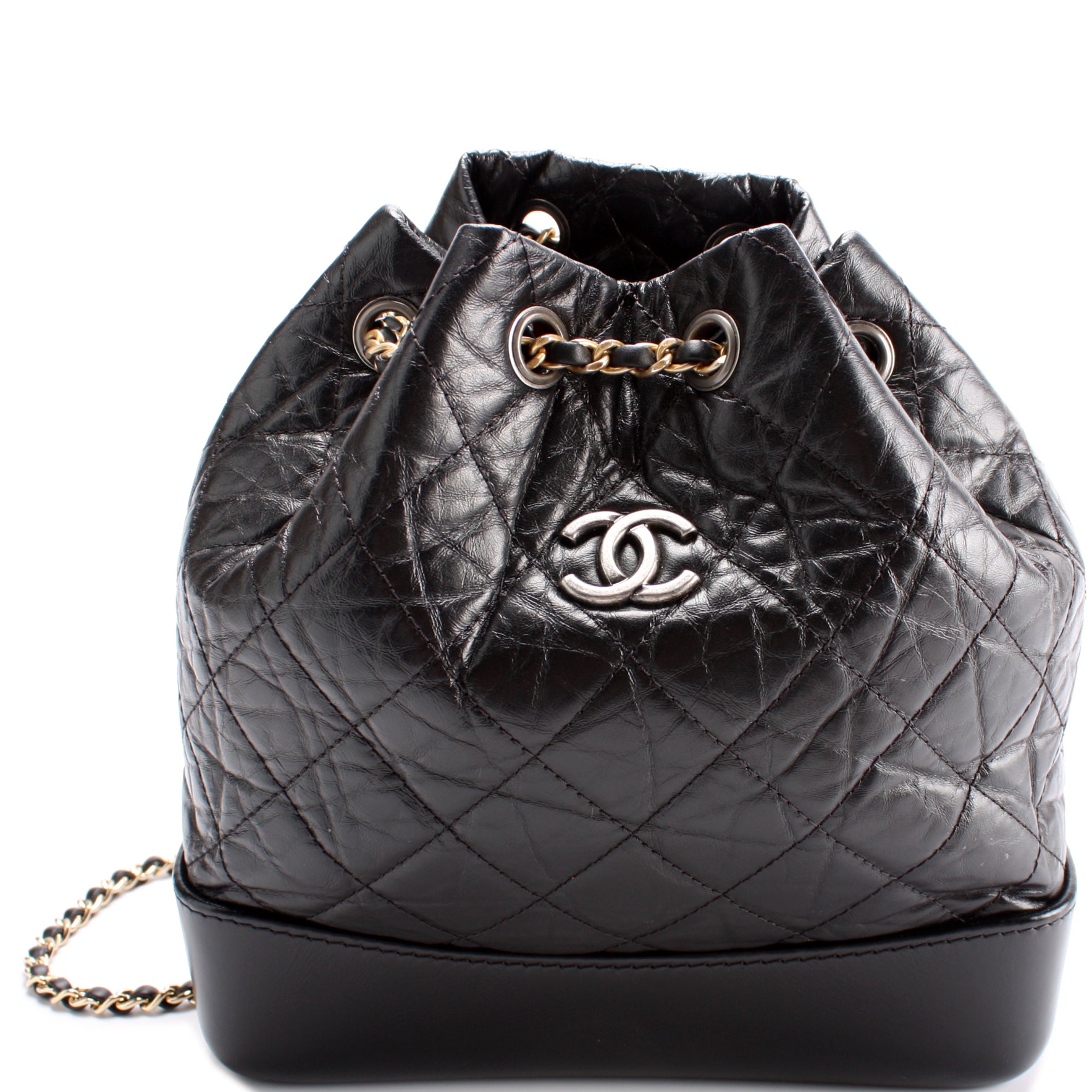 Gabrielle leather backpack Chanel Black in Leather - 32564894