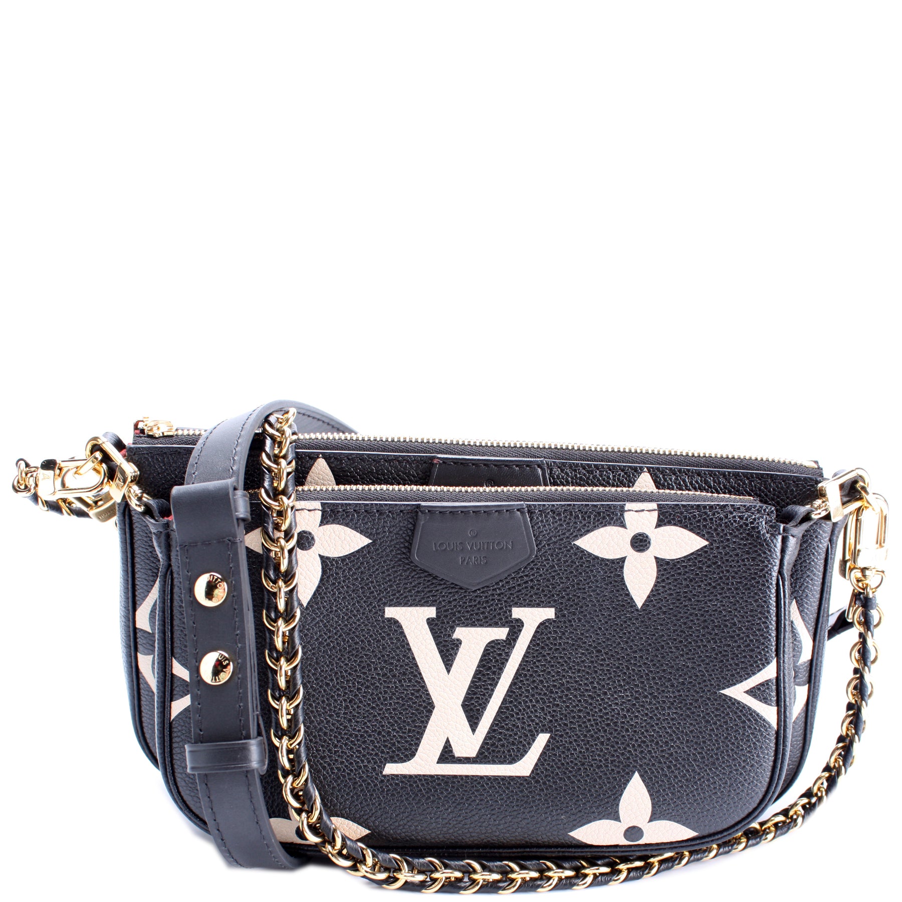 Handbags Louis Vuitton LV Multi Pochette Bicolor Leather