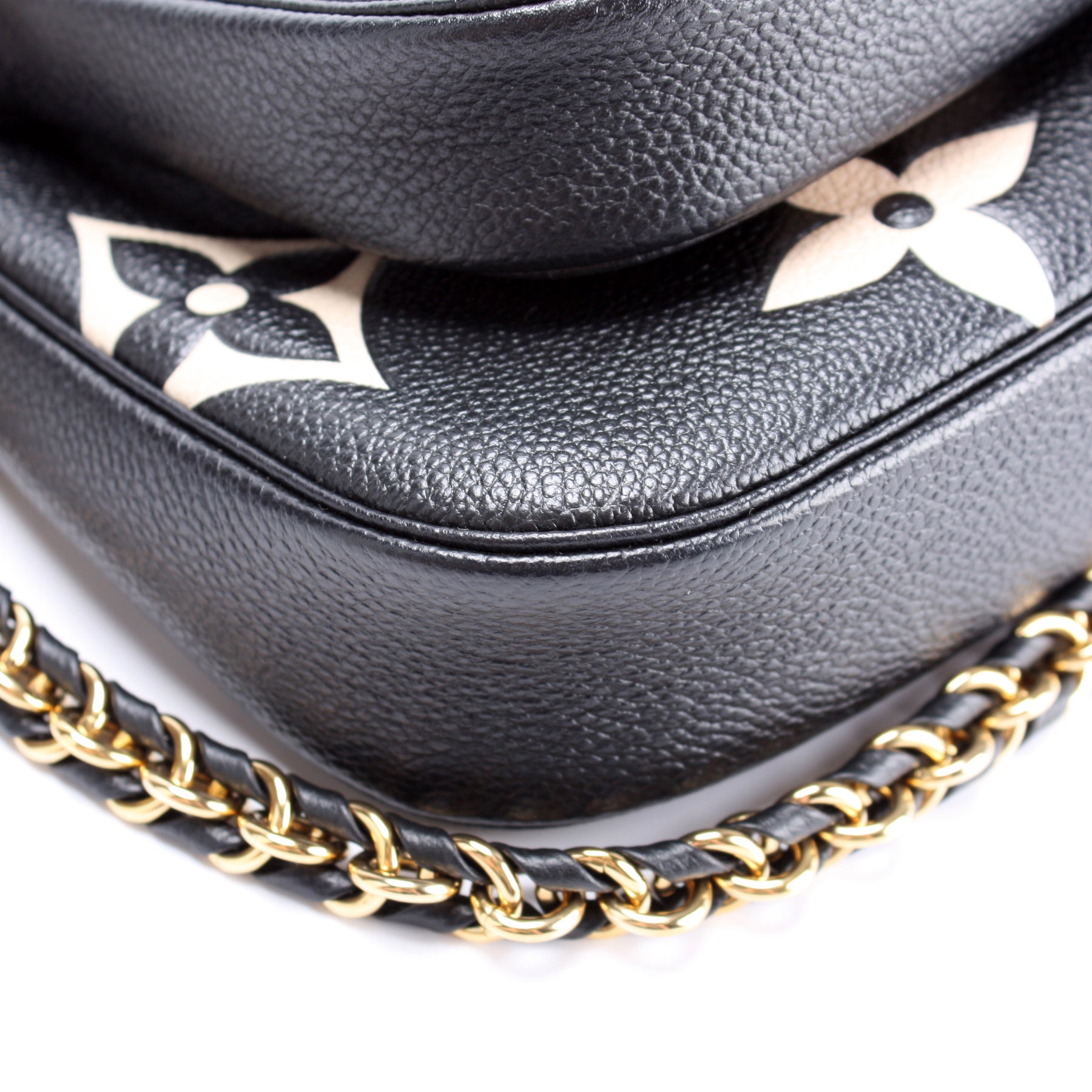 Double Zip Pochette Bicolor Empreinte – Keeks Designer Handbags