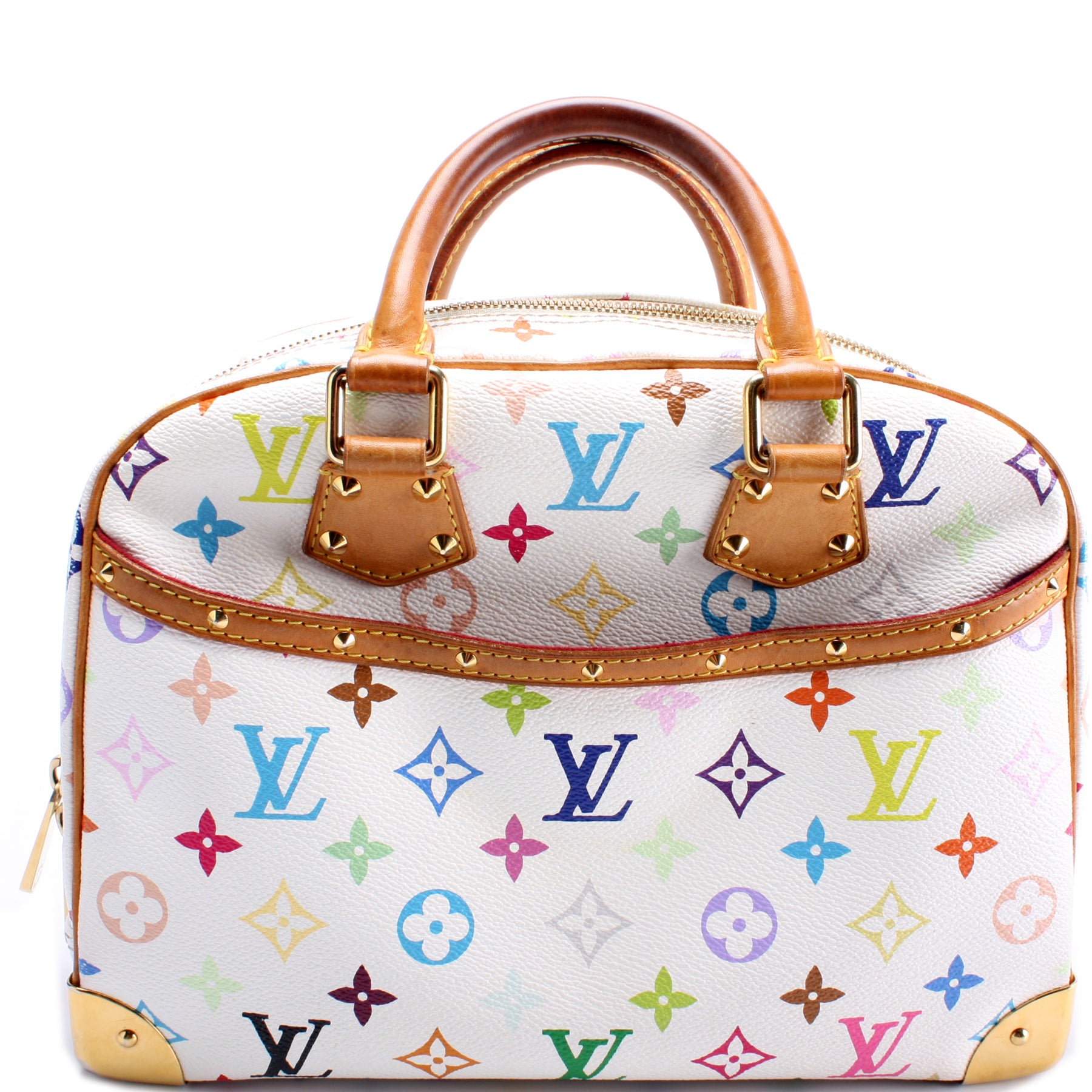 Louis Vuitton 2004 Pre-owned Monogram Multicolour Trouville Handbag - White