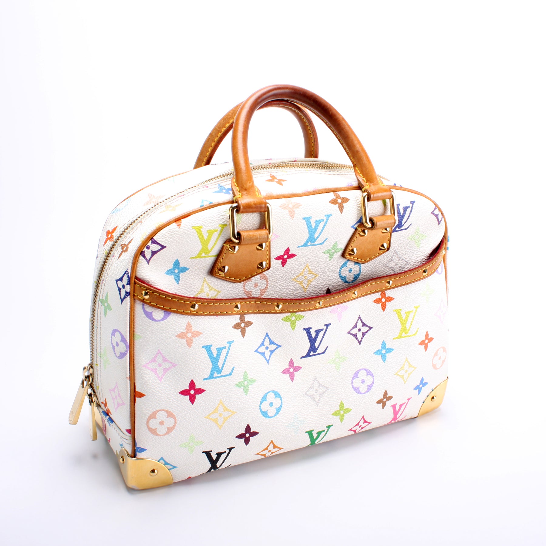 Louis Vuitton Trouville Monogram Multicolor Coated Canvas Top Handle Bag on  SALE