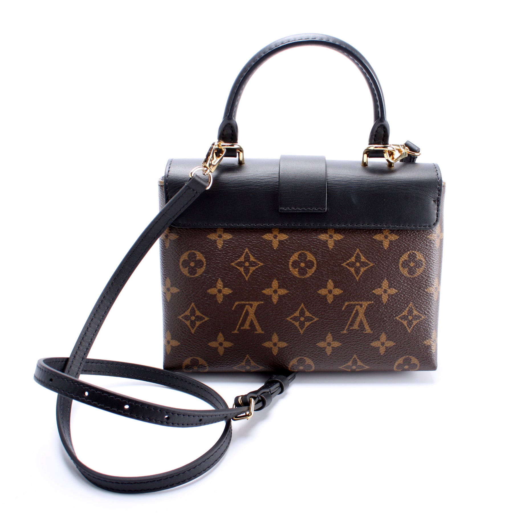Louis Vuitton - Authenticated LOCKY Bb Handbag - Leather Black for Women, Very Good Condition