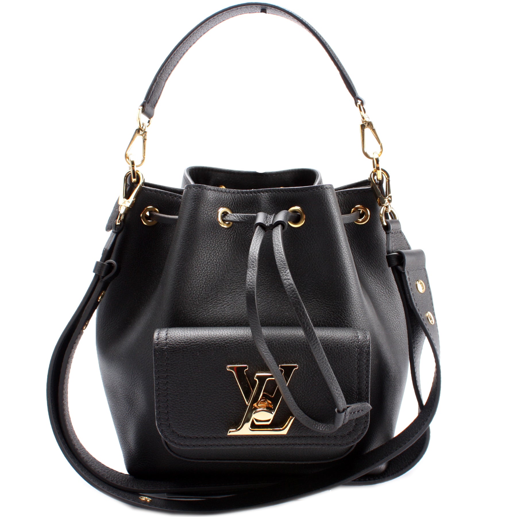 Louis Vuitton Lockme Bucket in Black