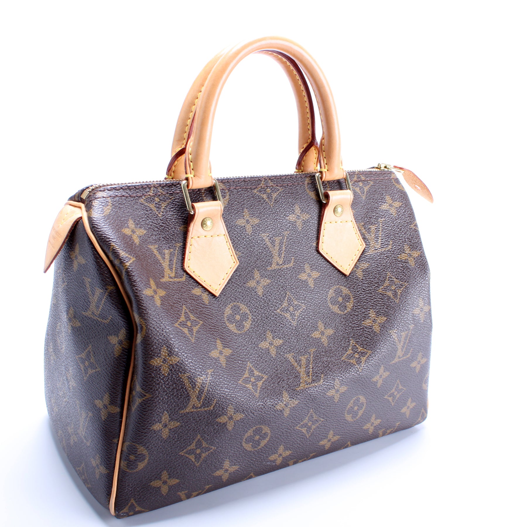 Louis Vuitton Monogram Speedy Size 25. DC: MB2138. Made in France. With  care cards, receipt, dustbag, lock & key and certificate of authenticity  from