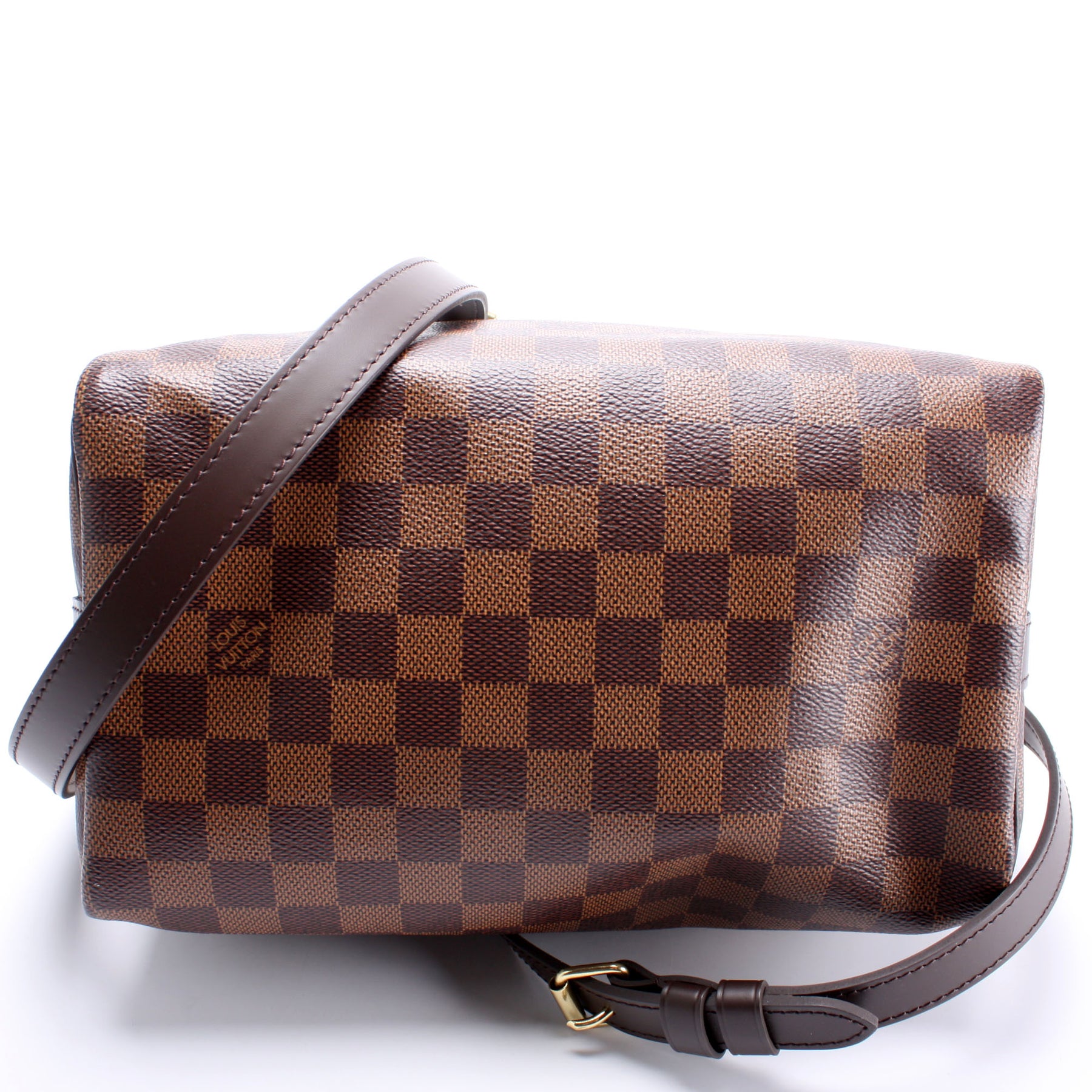 LOUIS VUITTON Speedy 25 Bandouliere Damier Ebene Shoulder Bag Brown