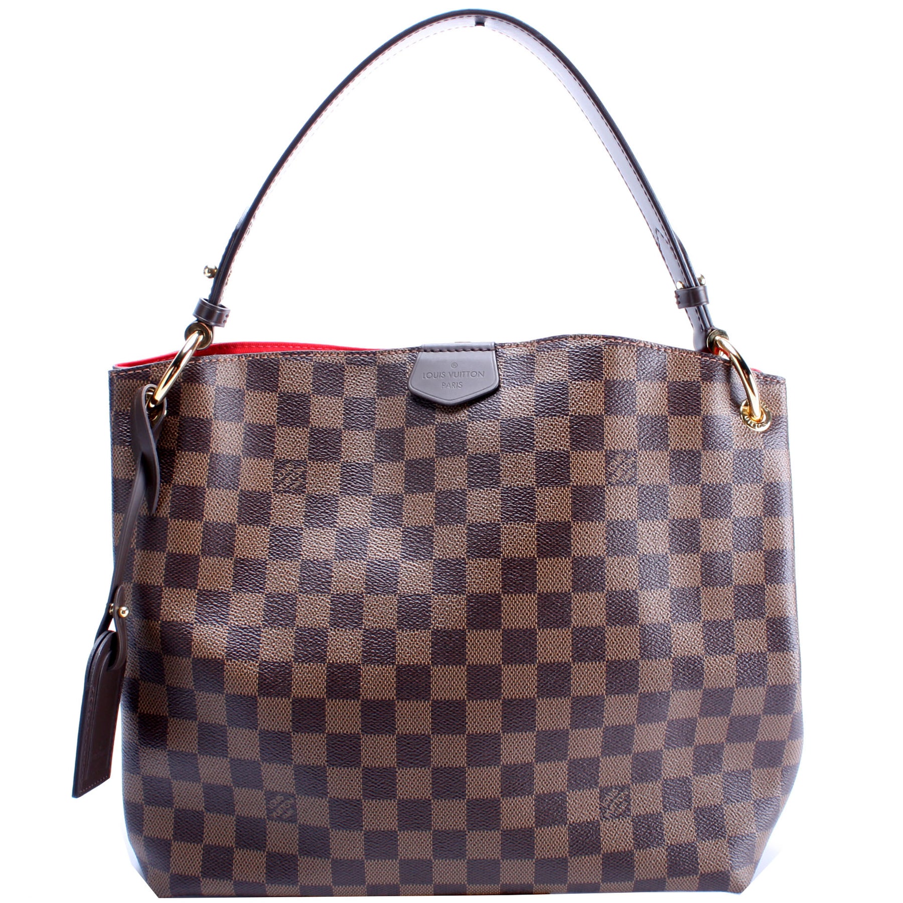 Louis Vuitton Graceful PM Damier Ebene Canvas Shoulder Bag Preowned