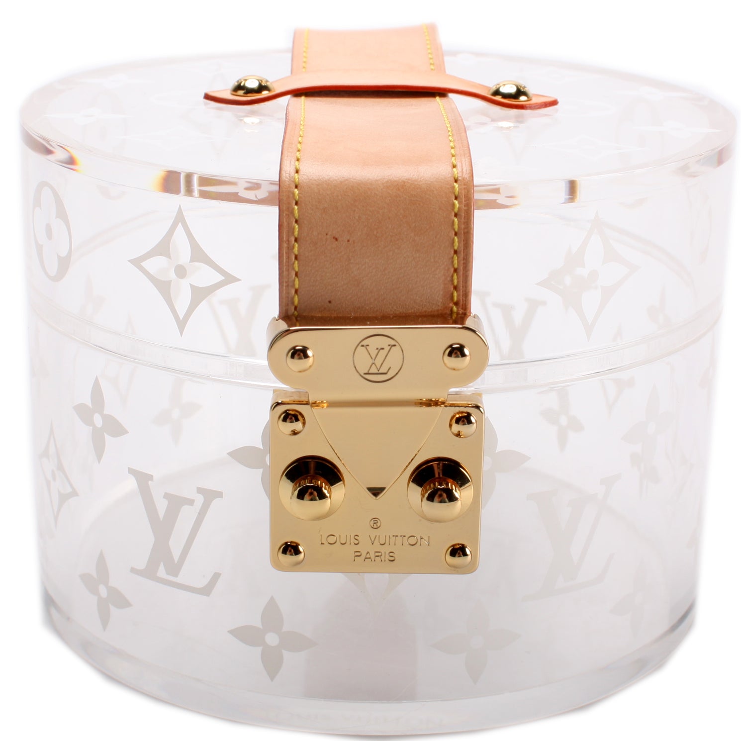 Louis Vuitton Monogram Plexiglass Scott Box - Clear Cosmetic Bags