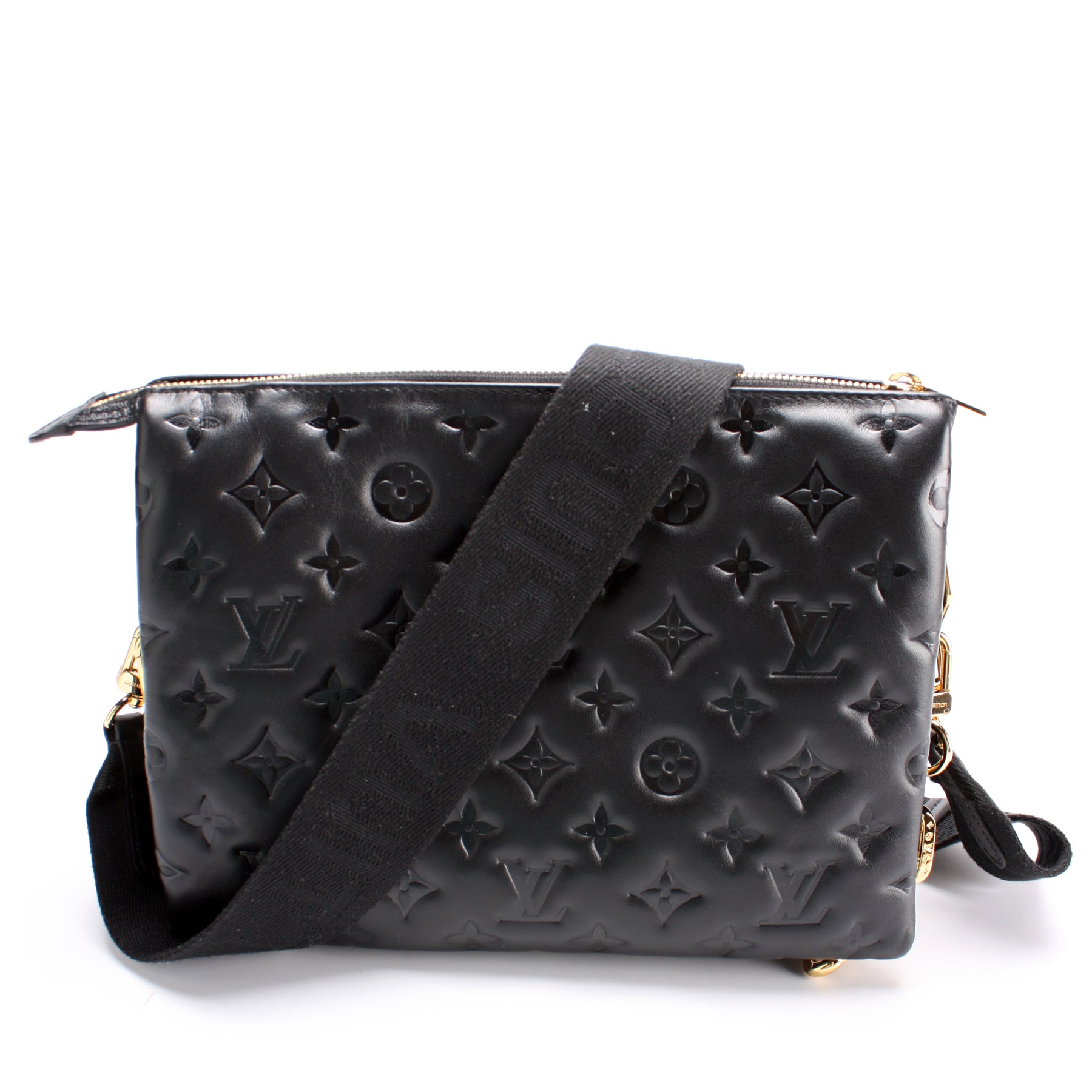 Louis Vuitton Coussin PM Black/White in Lambskin Leather with