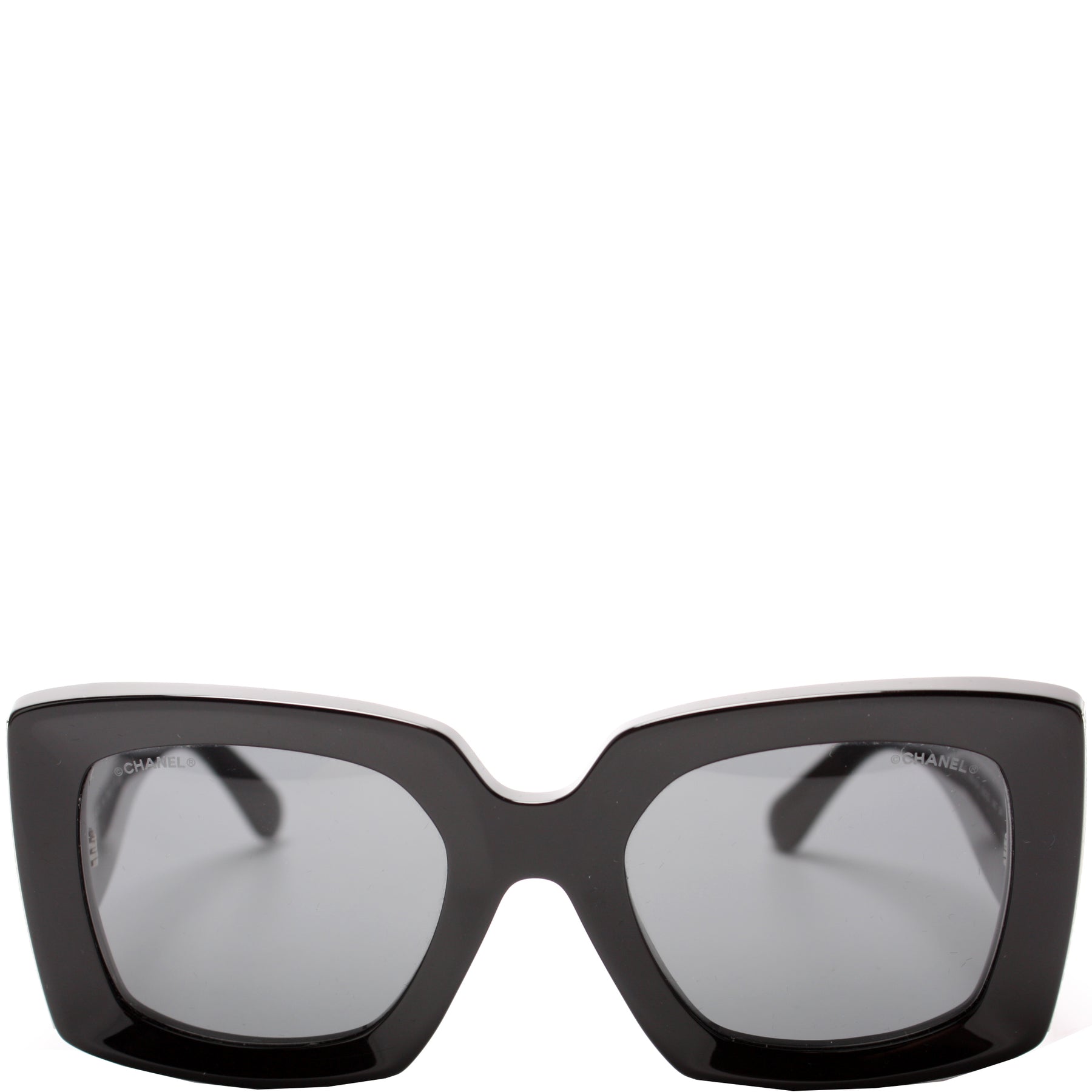 CHANEL Acetate Rectangle Sunglasses 5435-A Tortoise | FASHIONPHILE