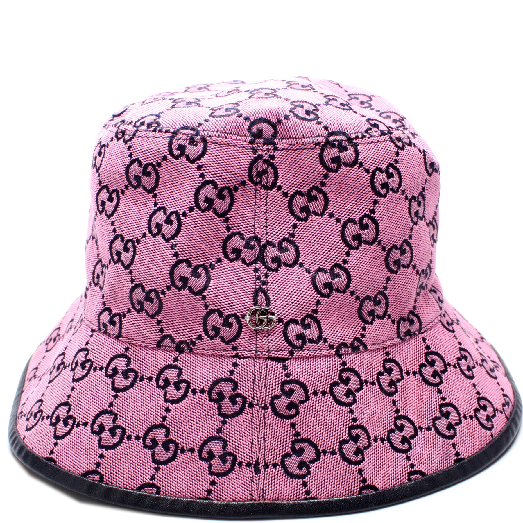 GG canvas bucket hat in pink