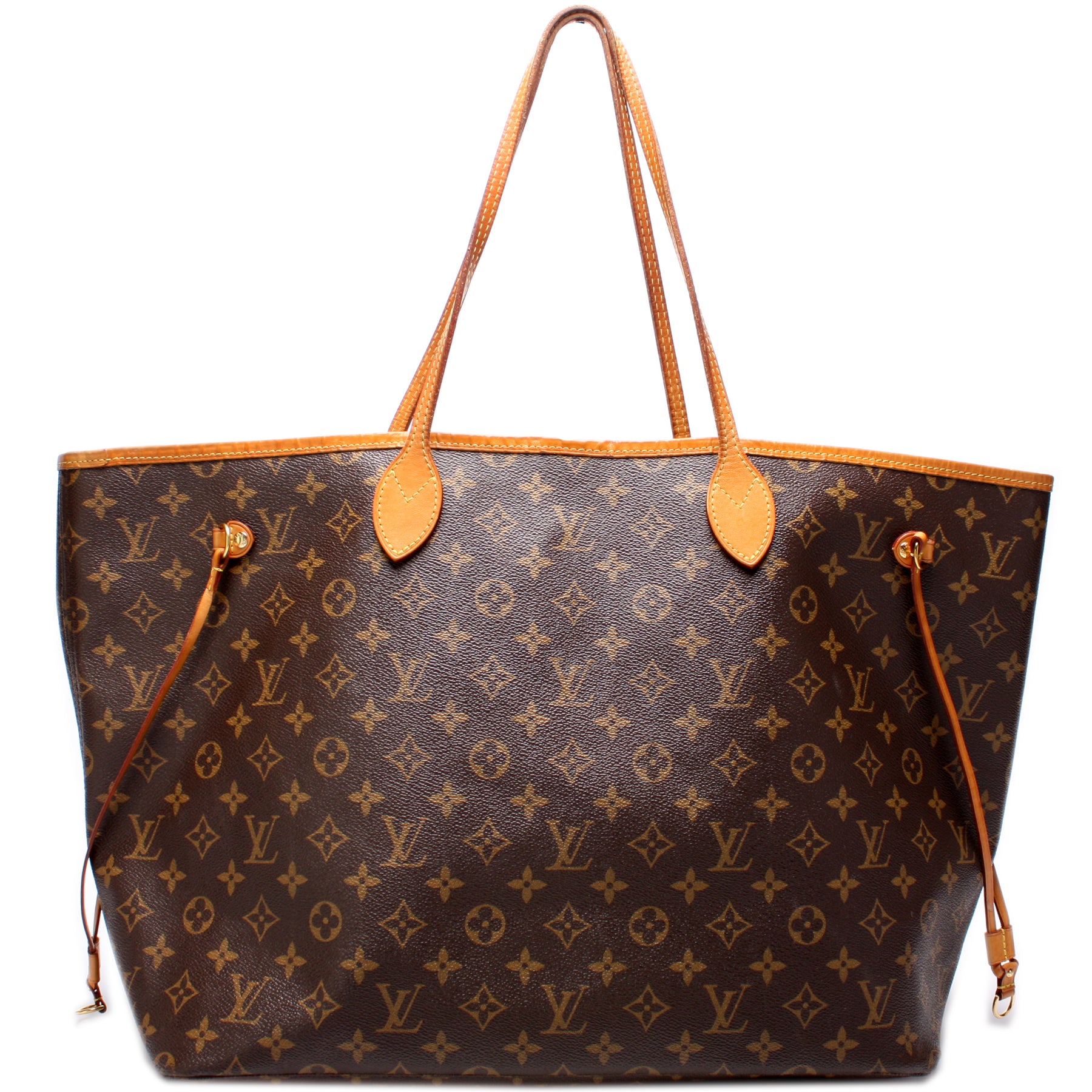 LOUIS VUITTON NEVERFULL MM with POUCH Beige SD0117