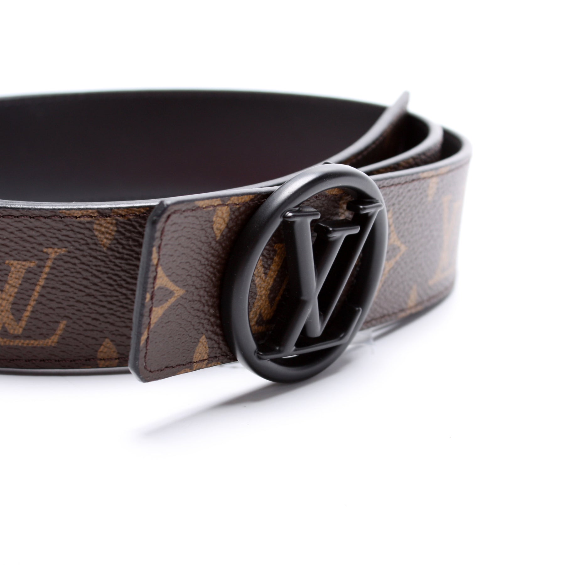 Louis Vuitton Reversible Monogram graphite belt