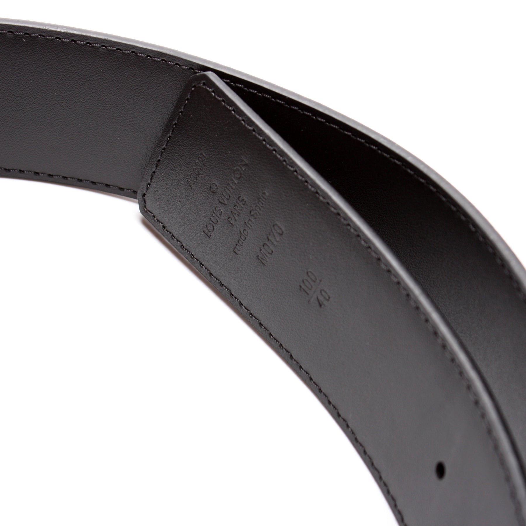 Louis Vuitton Reversible Belt Circle Monogram Eclipse Reverse 40mm Gray