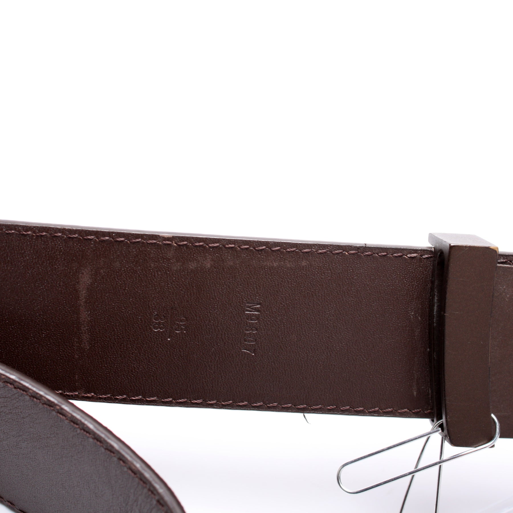LV Initiales 40MM Damier Ebene Belt Size 95/38 – Keeks Designer Handbags